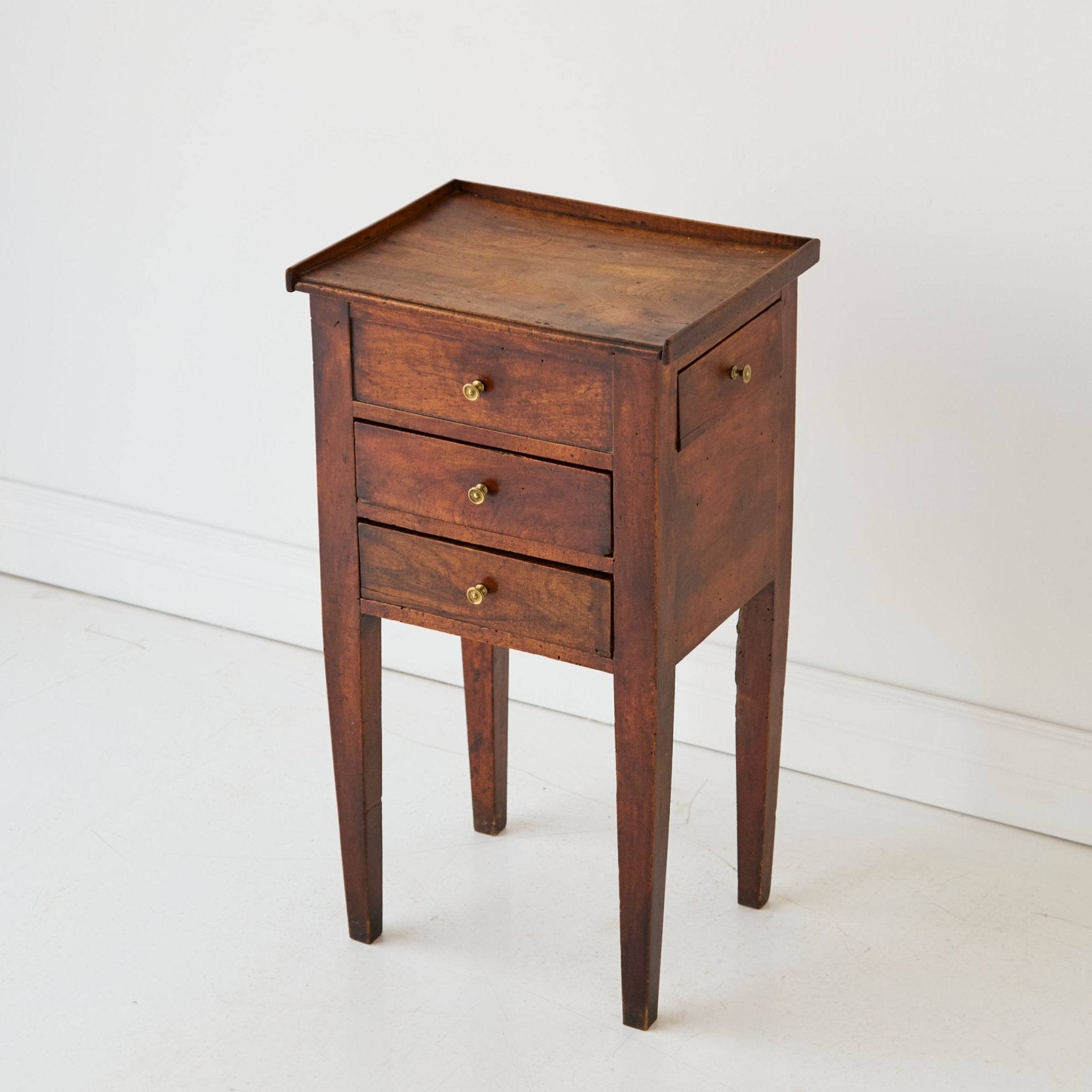 Antique Walnut Bedside Table - elsie green - furniture