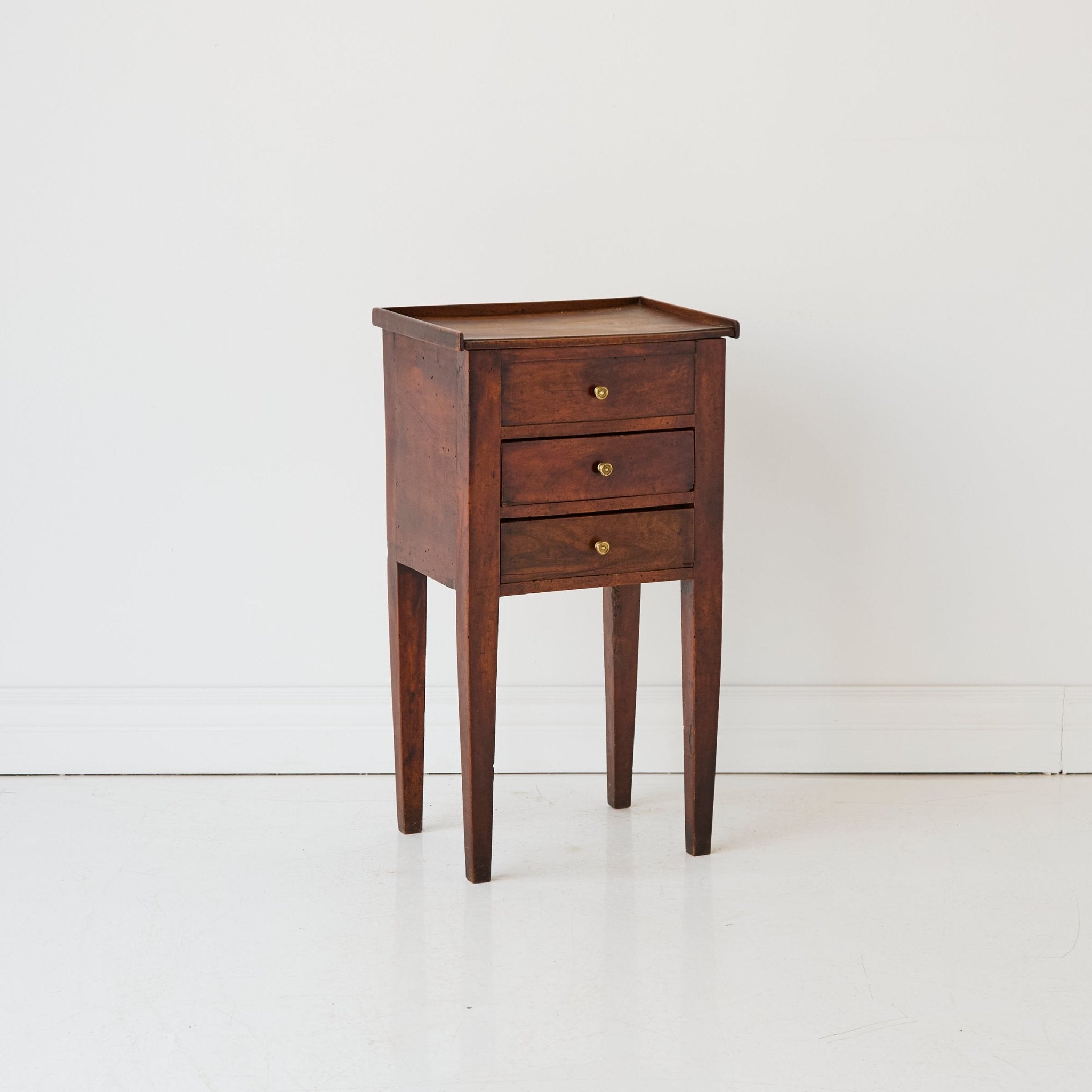 Antique Walnut Bedside Table - elsie green - furniture