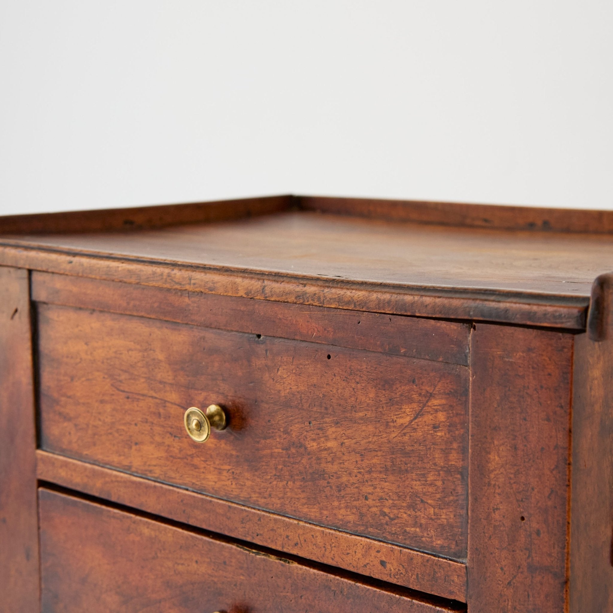 Antique Walnut Bedside Table - elsie green - furniture