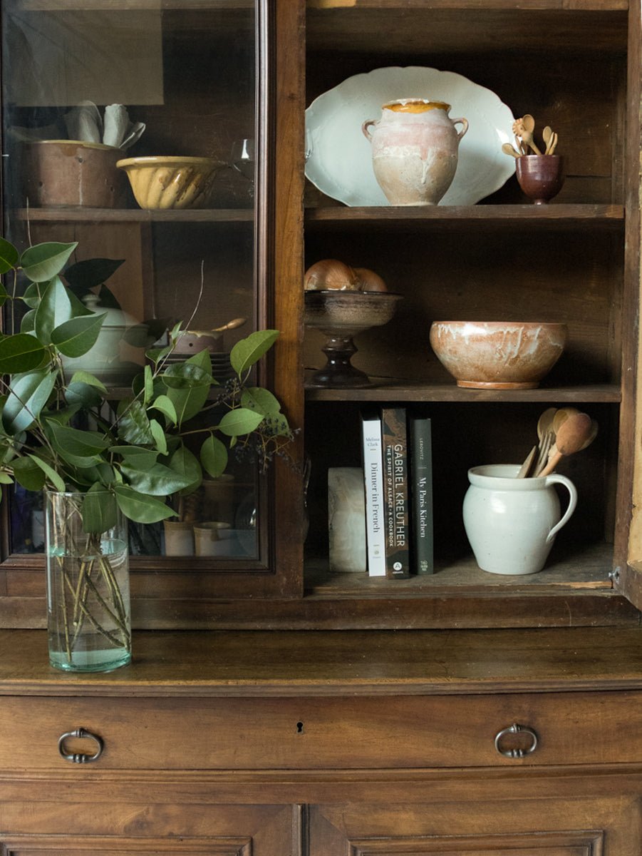 Antique Walnut China Cabinet - elsie green - furniture