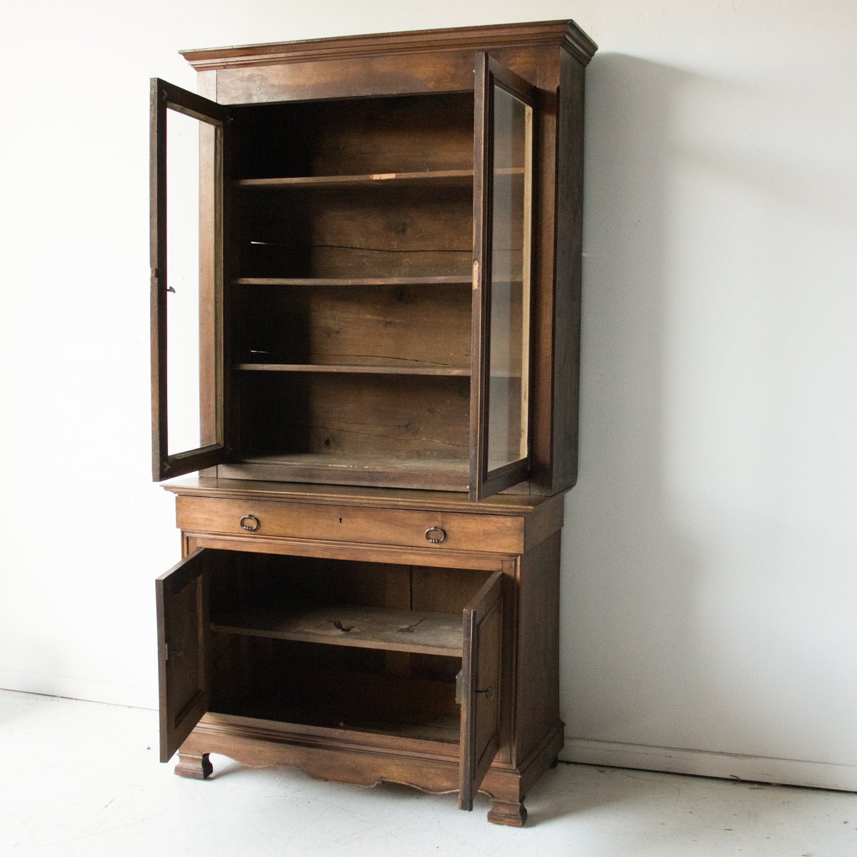Antique Walnut China Cabinet - elsie green - furniture