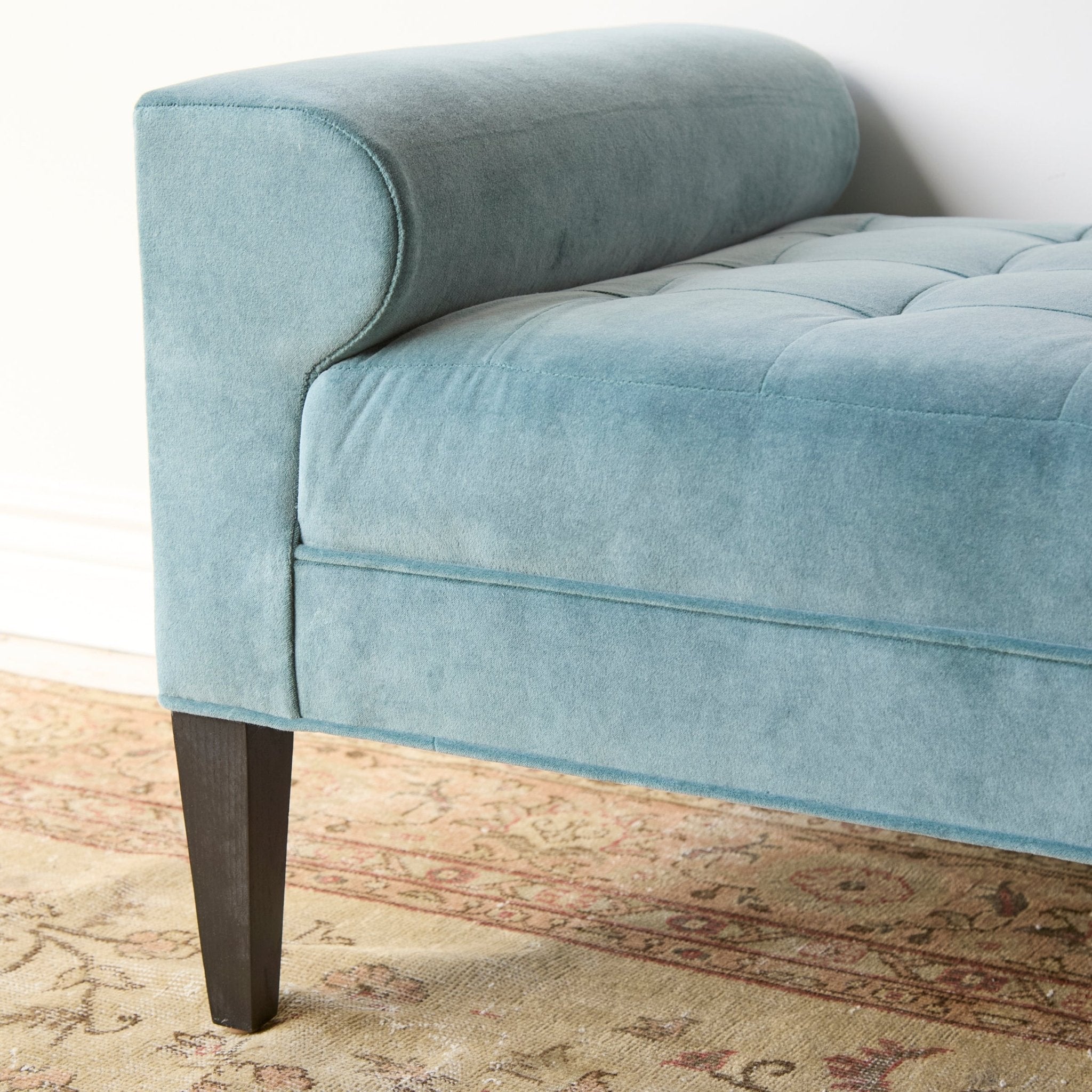 Antoinette Tufted Bench - elsie green - furniture