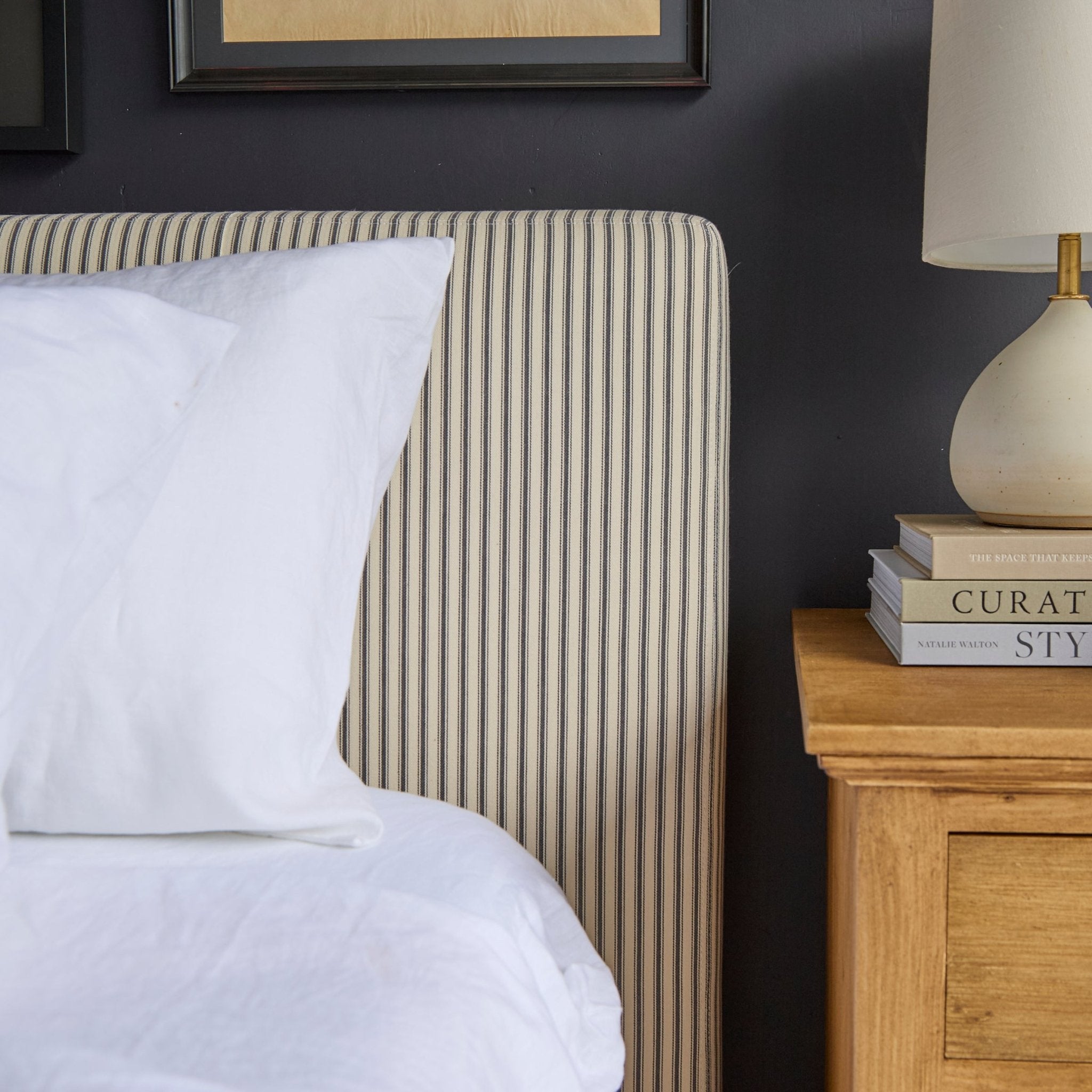 Antoinette Upholstered Bed - elsie green - furniture