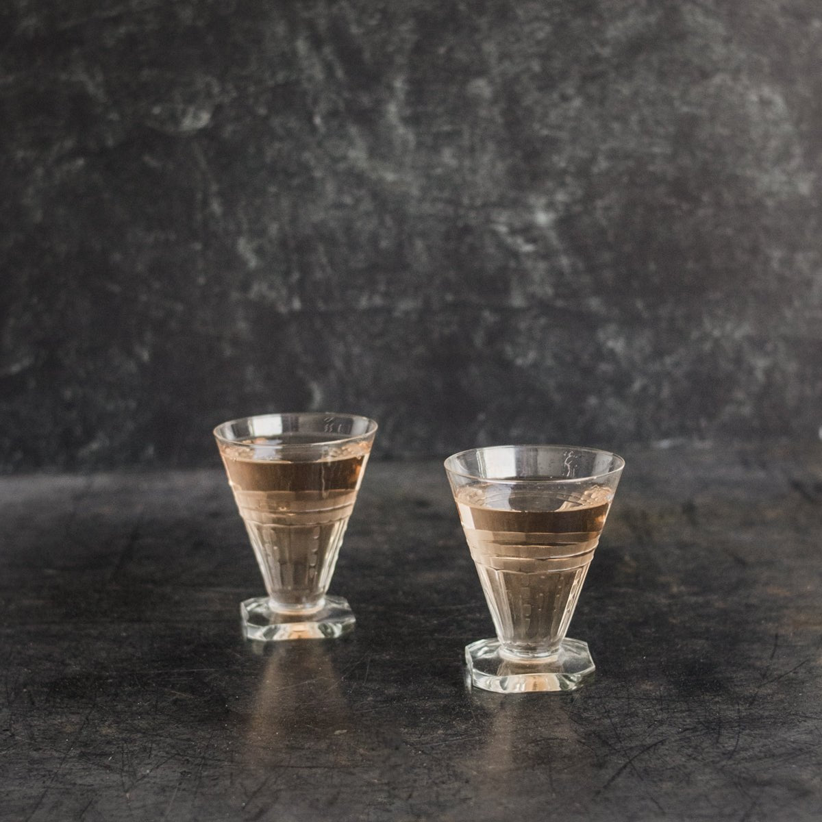 Art Deco Aperitif Glasses Set of 8 - elsie green - The French Kitchen