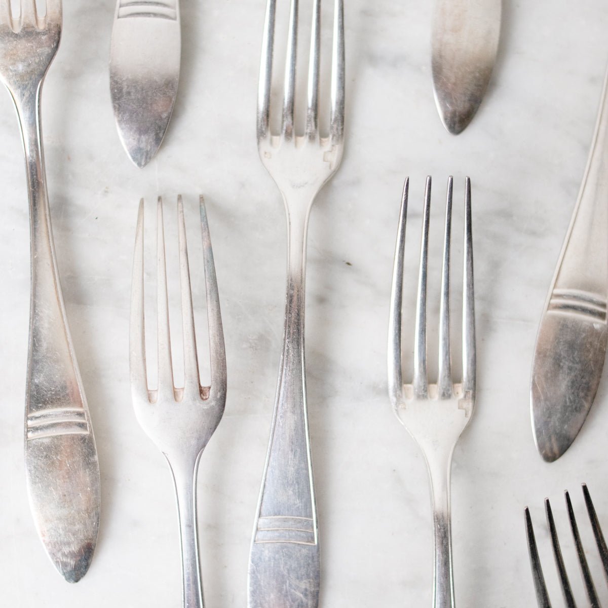 Art Deco Christofle Flatware Set of 37 - elsie green - the french kitchen