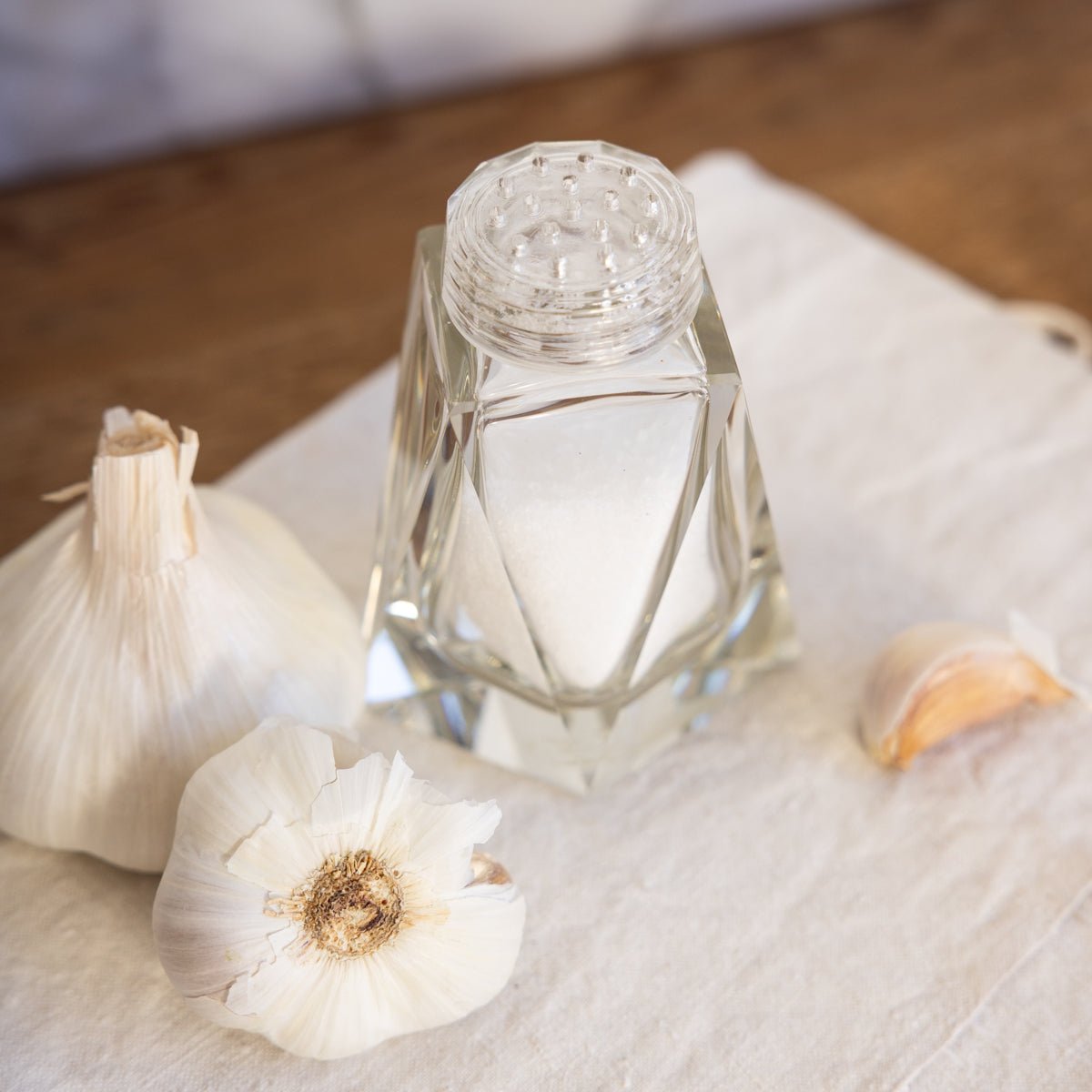 Art Deco Crystal Salt Shaker - elsie green - the french kitchen