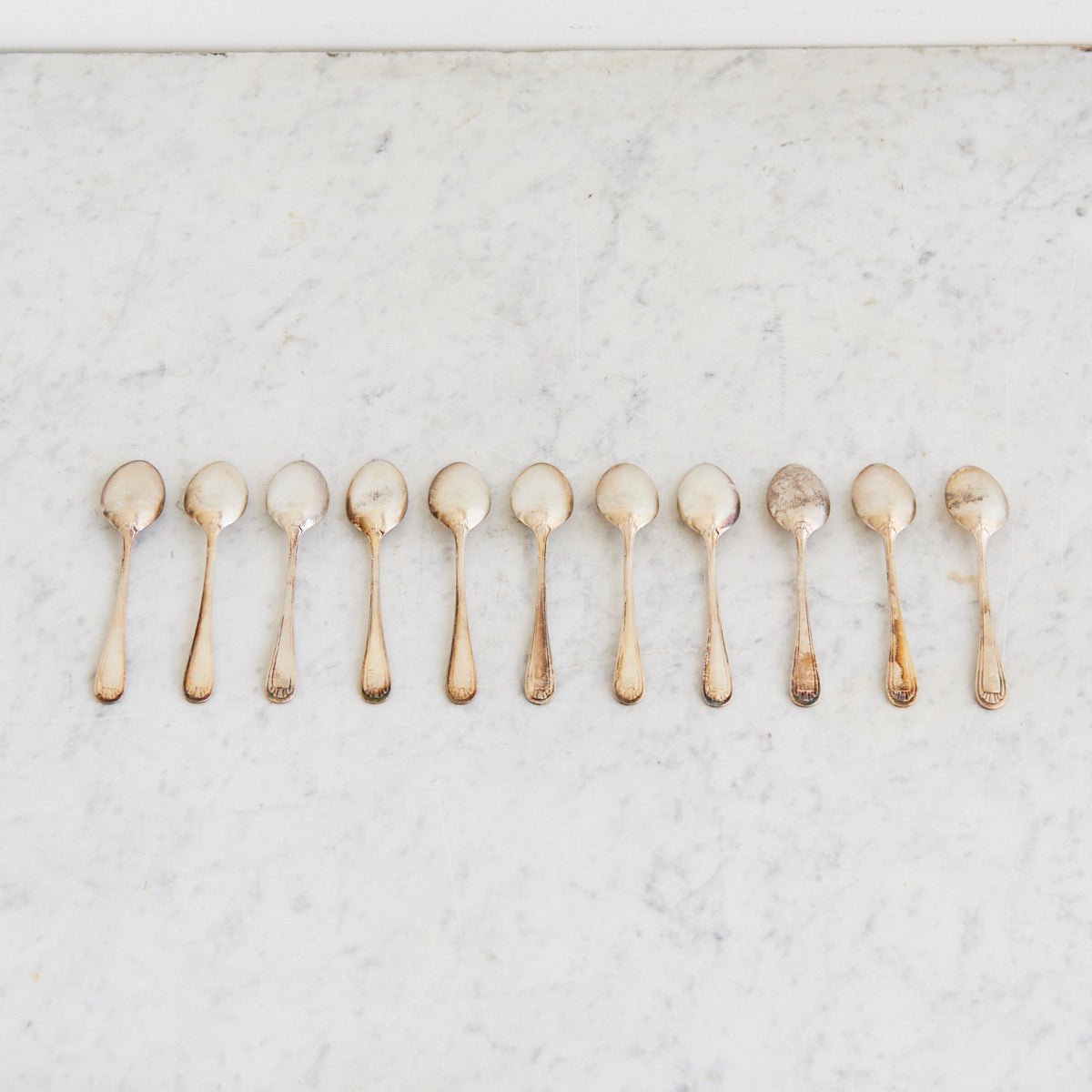 Art Deco Demitasse Spoon Set of 11 - elsie green - the french kitchen
