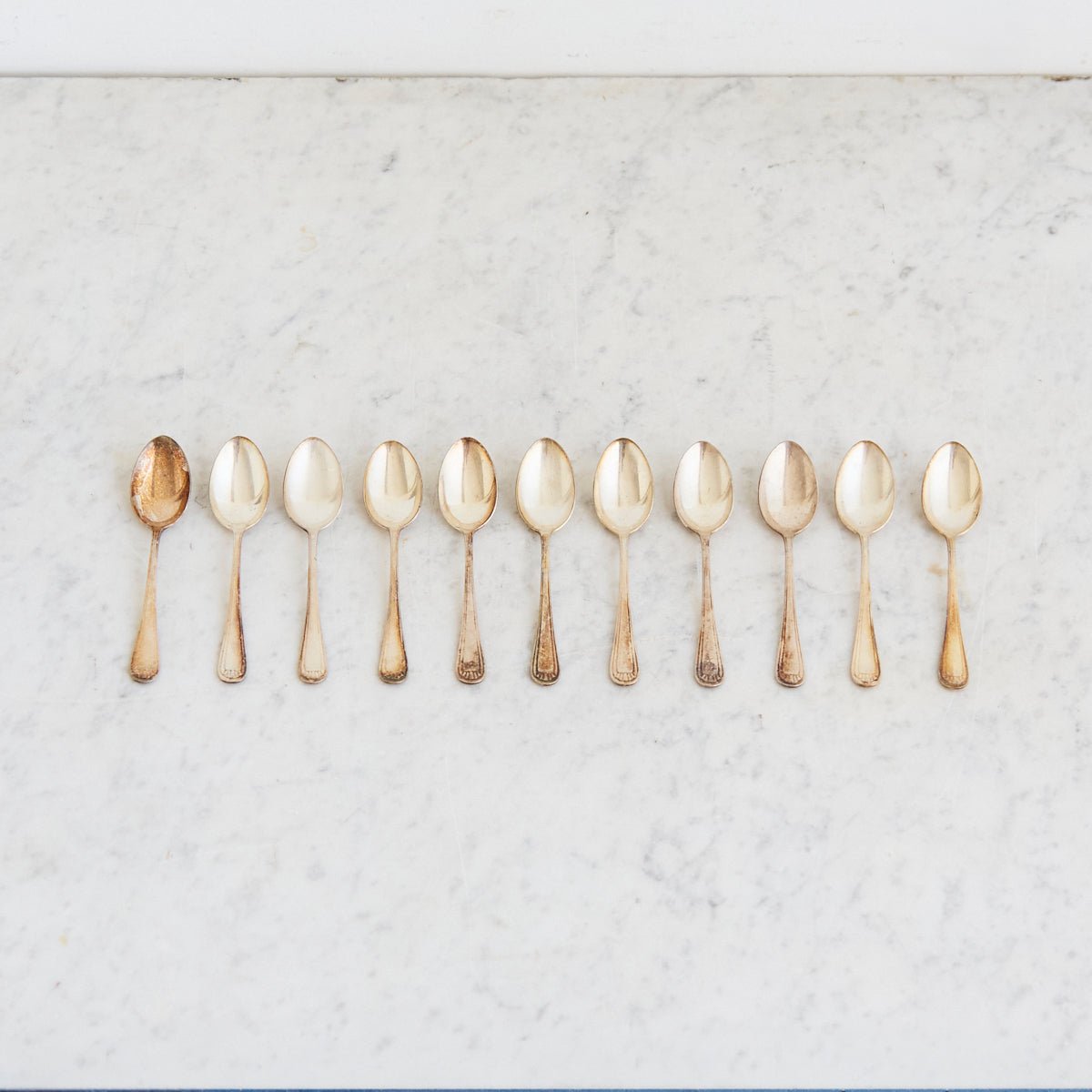 Art Deco Demitasse Spoon Set of 11 - elsie green - the french kitchen