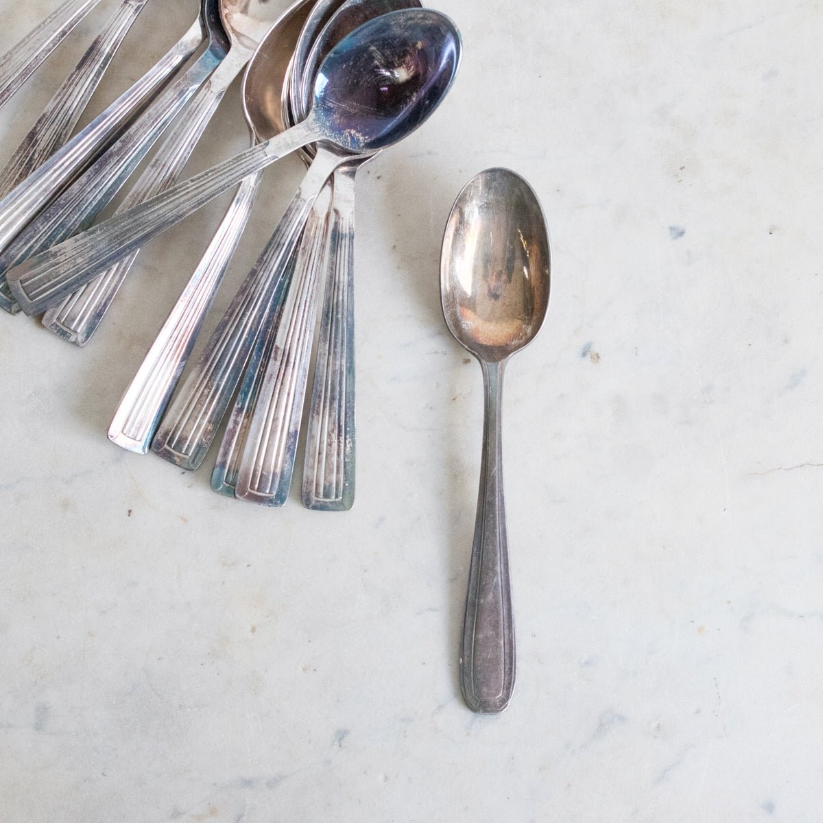 Art Deco Flatware Set Of 37 Pieces - elsie green - The French Kitchen