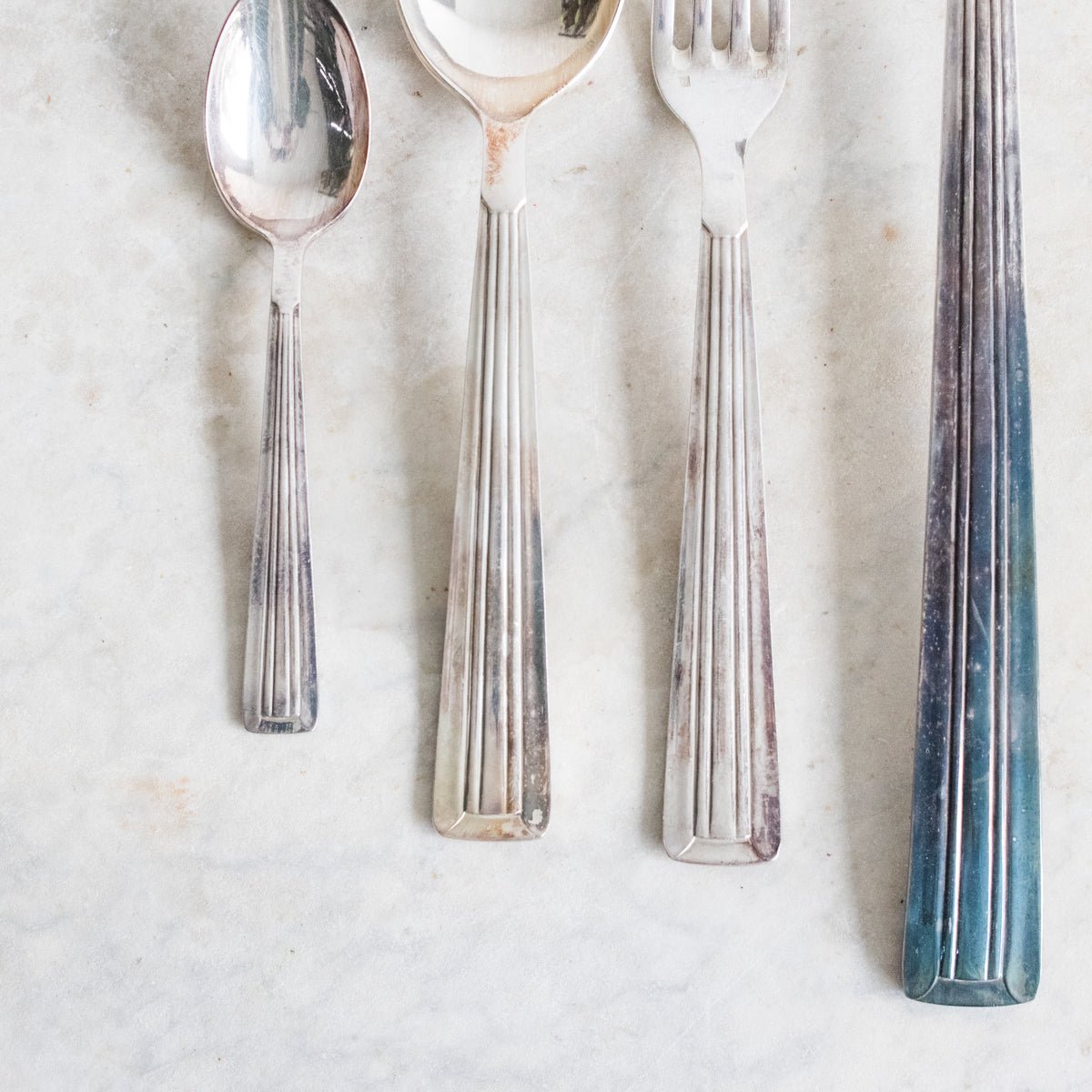Art Deco Flatware Set Of 37 Pieces - elsie green - The French Kitchen