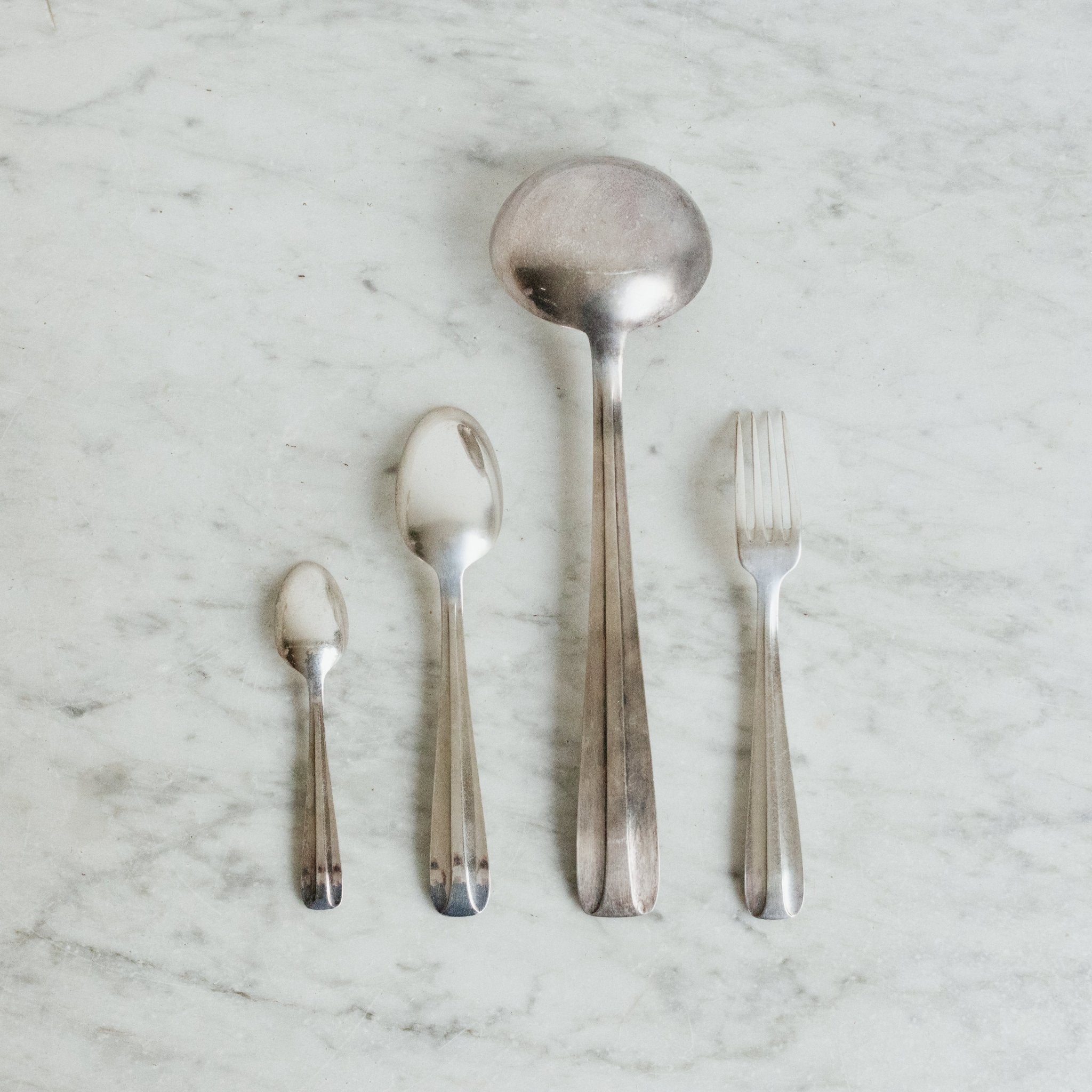 Art Deco French Flatware Set Of 37 Pieces - elsie green - The French Kitchen