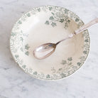 Art Nouveau Transferware Serving Bowl & Art Deco Serving Spoon - elsie green - the french kitchen