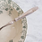 Art Nouveau Transferware Serving Bowl & Art Deco Serving Spoon - elsie green - the french kitchen