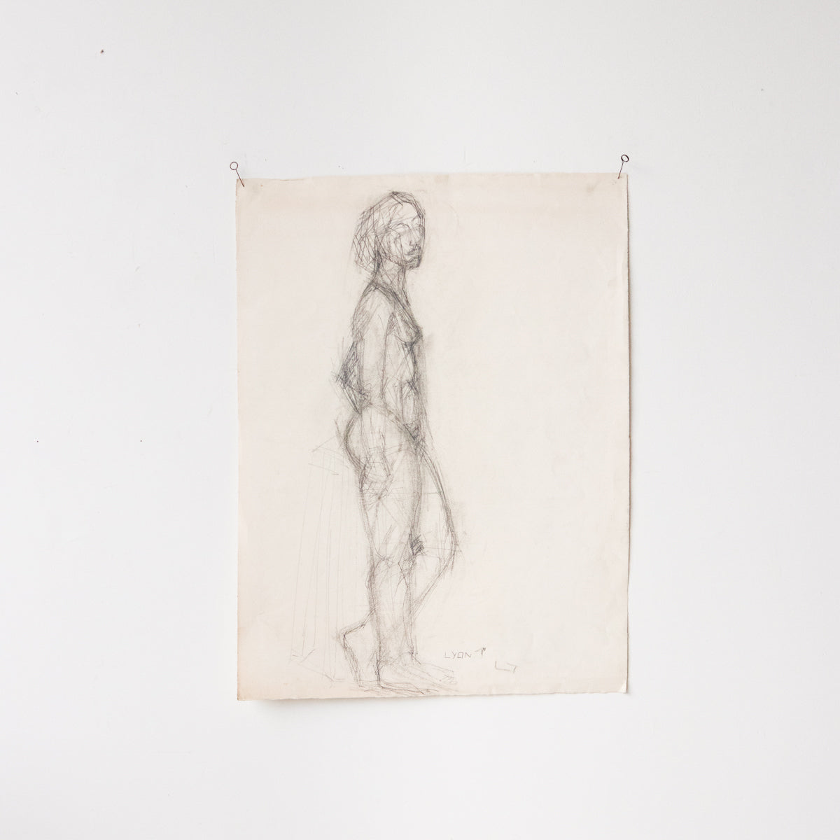 Standing Nude Drawing - elsie green