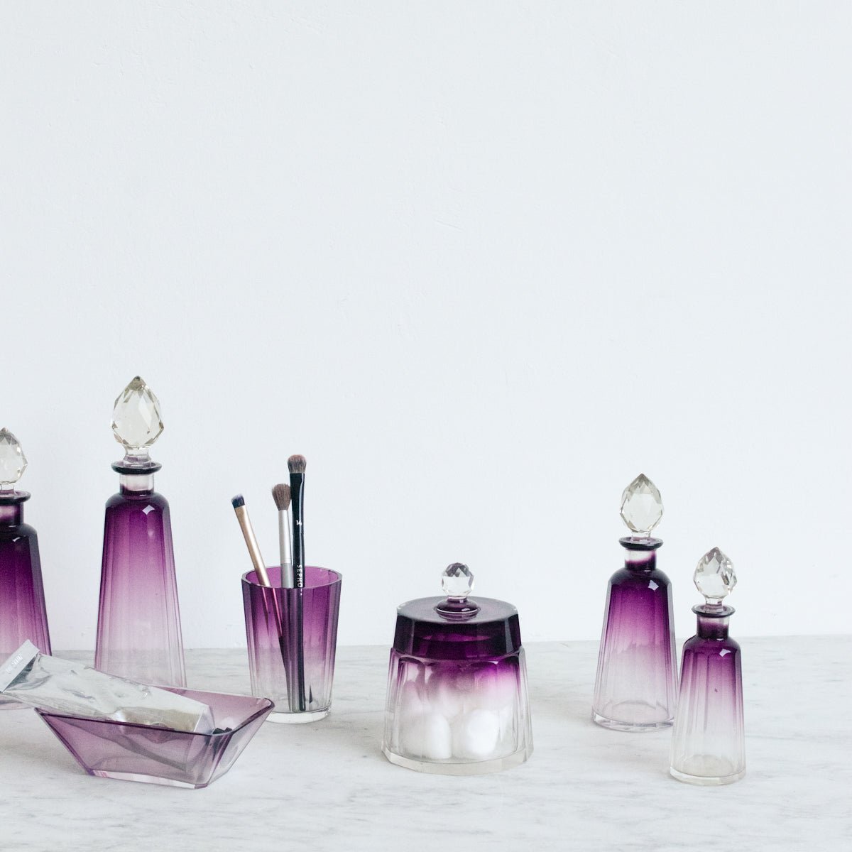 Baccarat Crystal Vanity Pieces - elsie green - decor