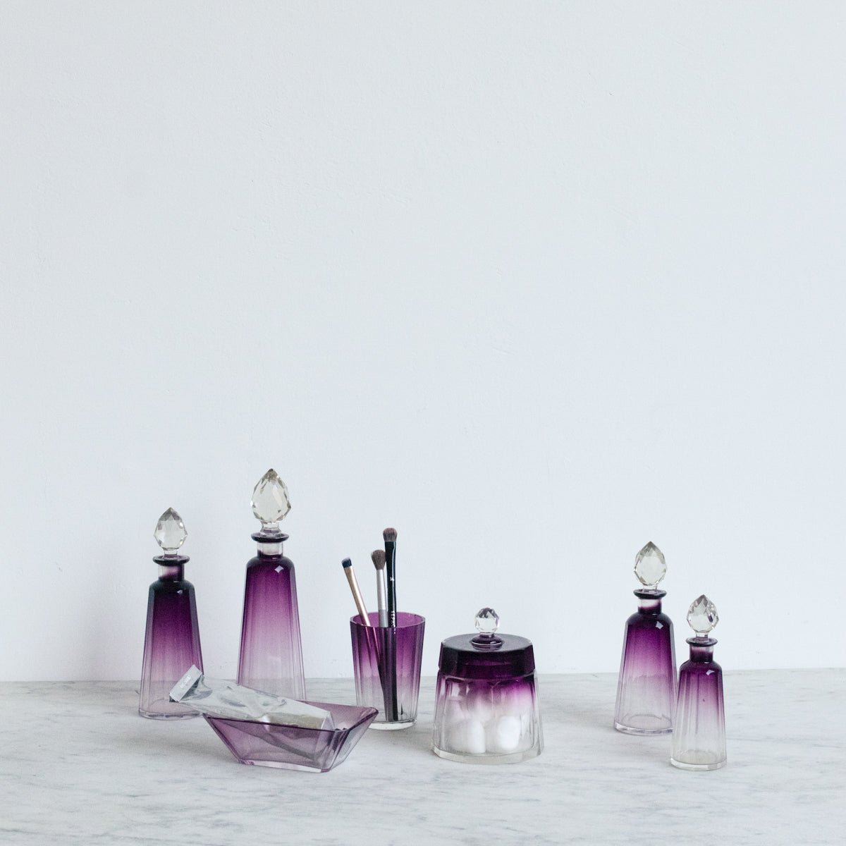 Baccarat Crystal Vanity Pieces - elsie green - decor