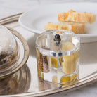 Baccarat Mustard Pot with Mustard Spoon - elsie green - the french kitchen