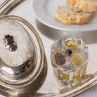 Baccarat Mustard Pot with Mustard Spoon - elsie green - the french kitchen