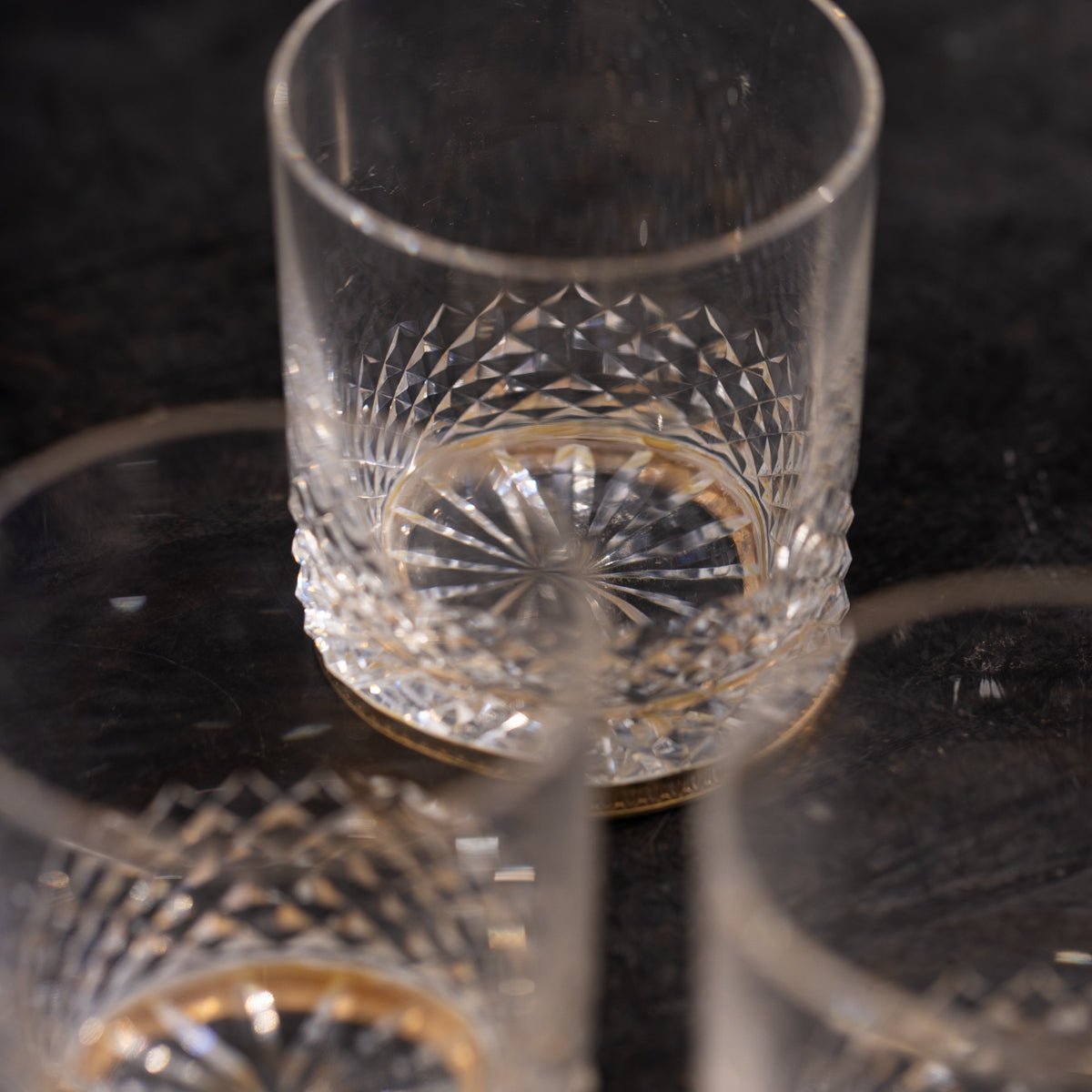 Bar Glass with Brass Accent Set of 5 - elsie green - the french kitchen