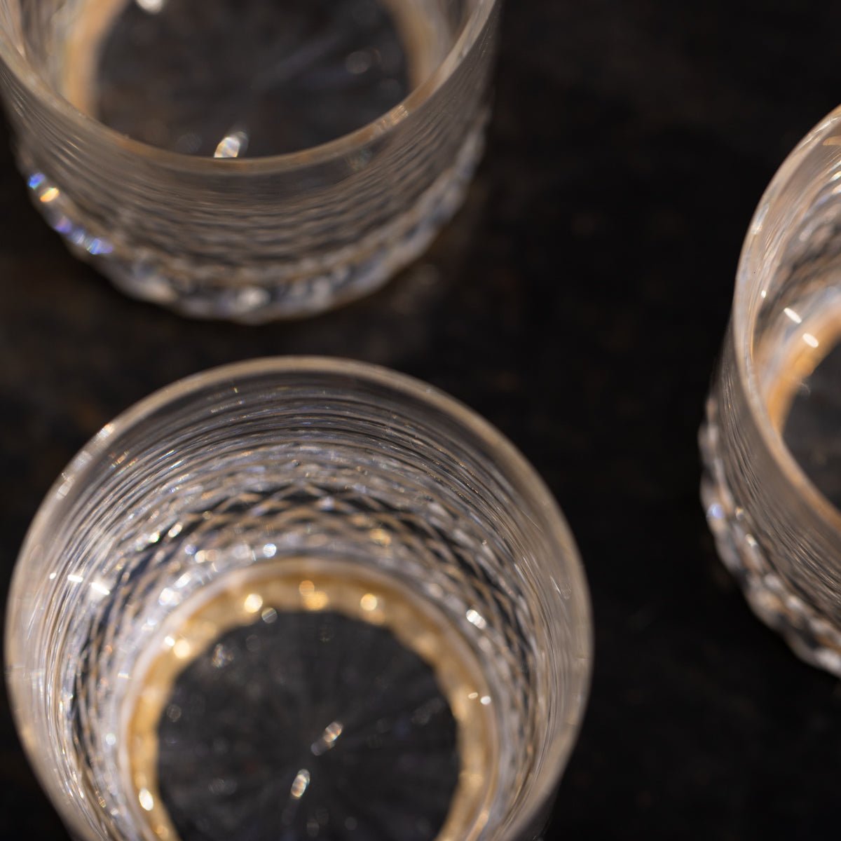 Bar Glass with Brass Accent Set of 5 - elsie green - the french kitchen