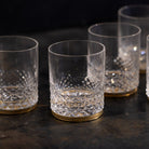 Bar Glass with Brass Accent Set of 5 - elsie green - the french kitchen