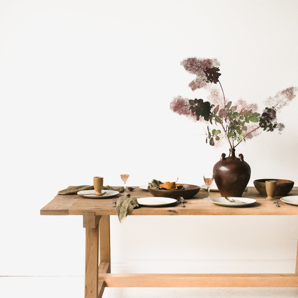 Barn - to - Table Reclaimed Oak Farm Table - elsie green - reclaimed wood furniture