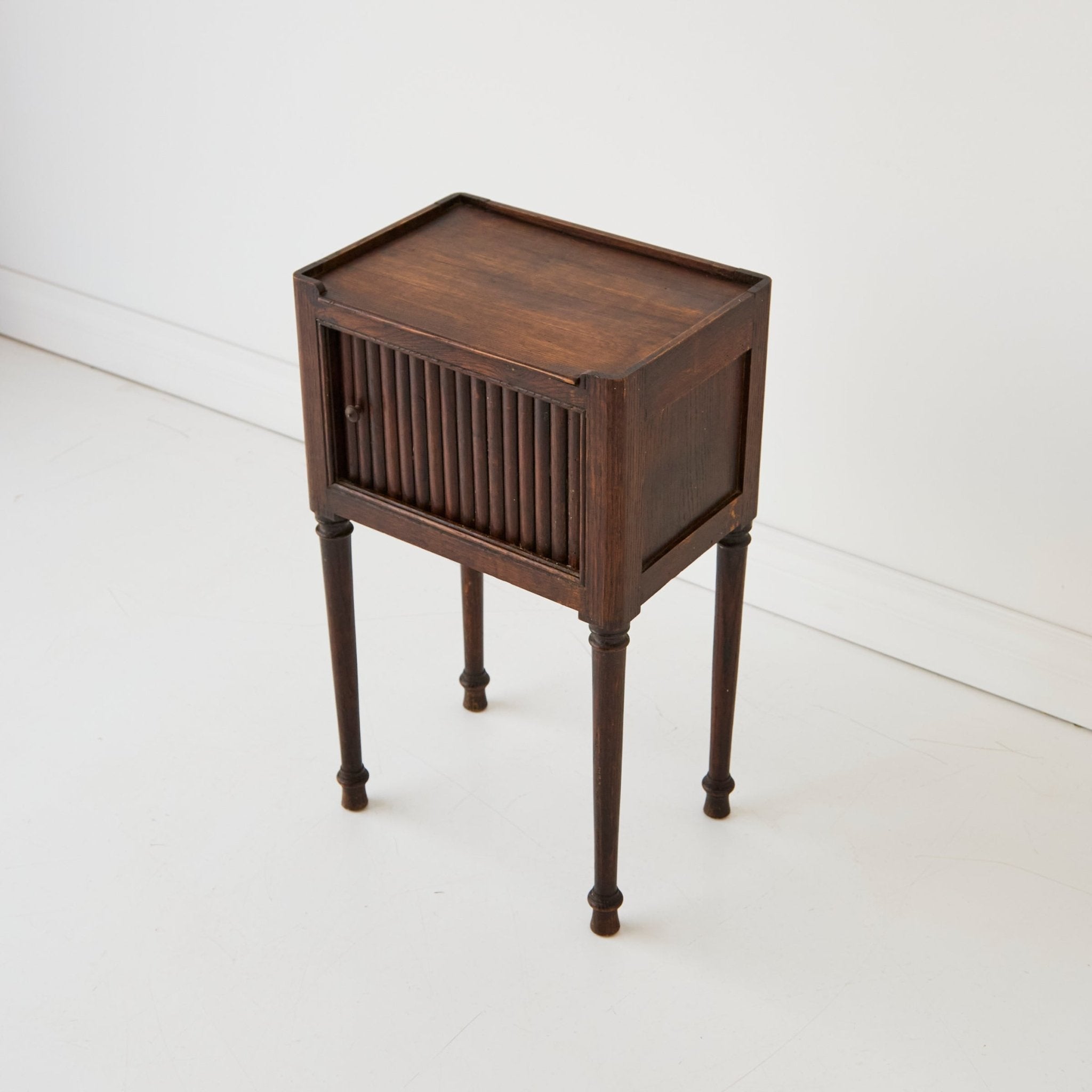 Bedside Table with Tambor Door - elsie green - furniture