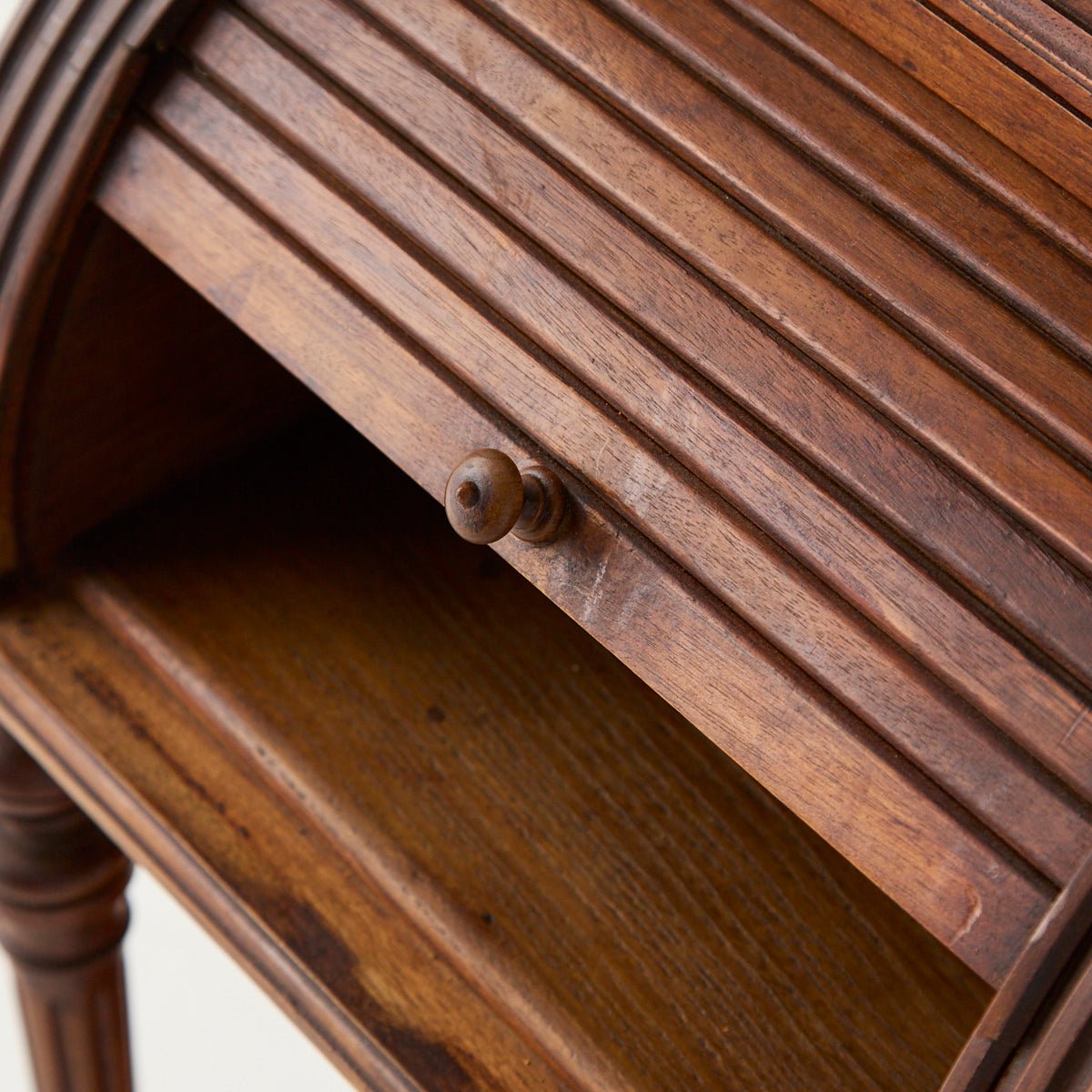 Bedside Table with Tambor Door - elsie green - furniture