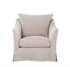 Belgian Slope Arm Slipcovered Chair - elsie green - furniture