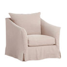 Belgian Slope Arm Slipcovered Chair - elsie green - furniture