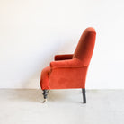Bellecour Arm Chair | Emile Velvet Burnt Orange - elsie green - Furniture