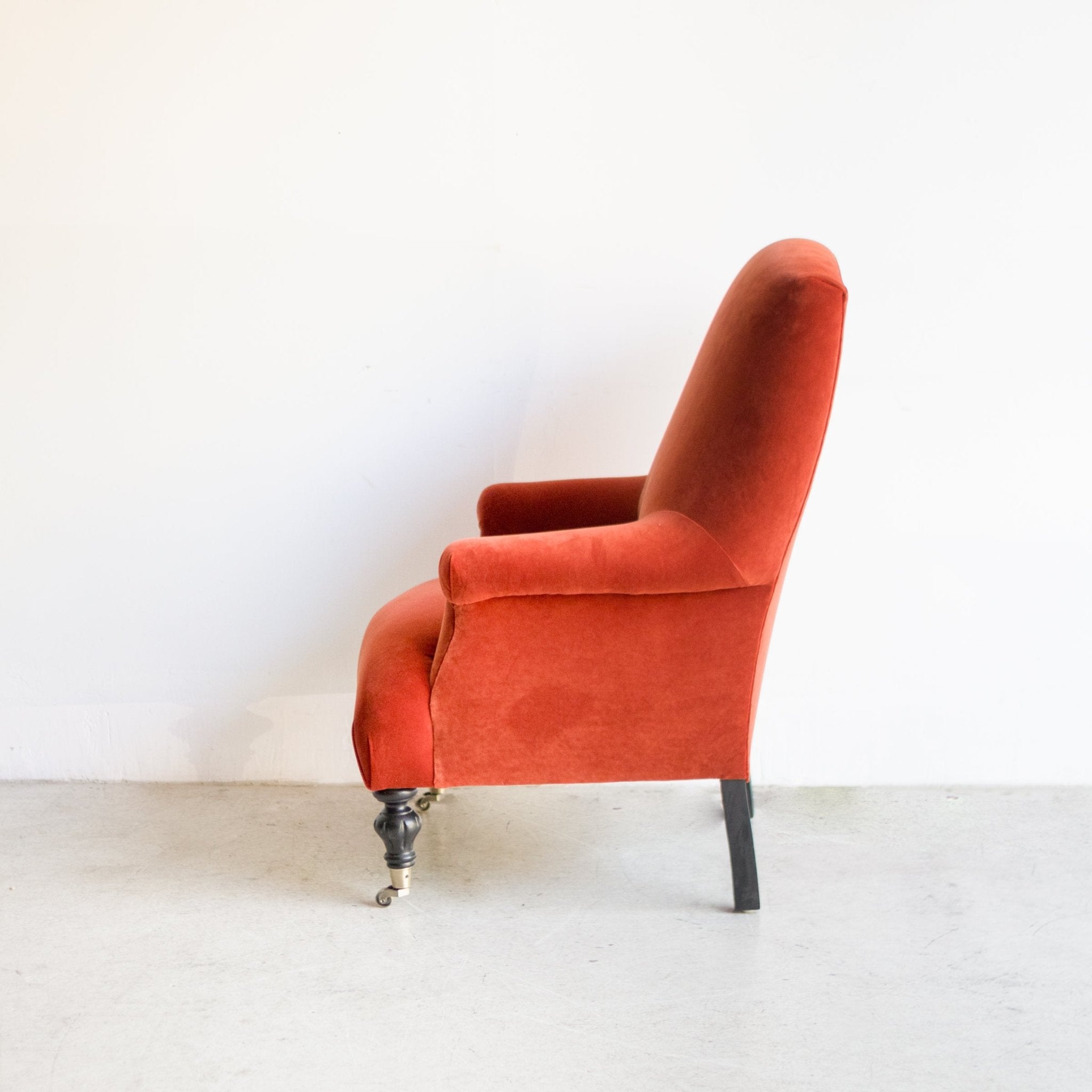 Bellecour Arm Chair | Emile Velvet Burnt Orange - elsie green - Furniture