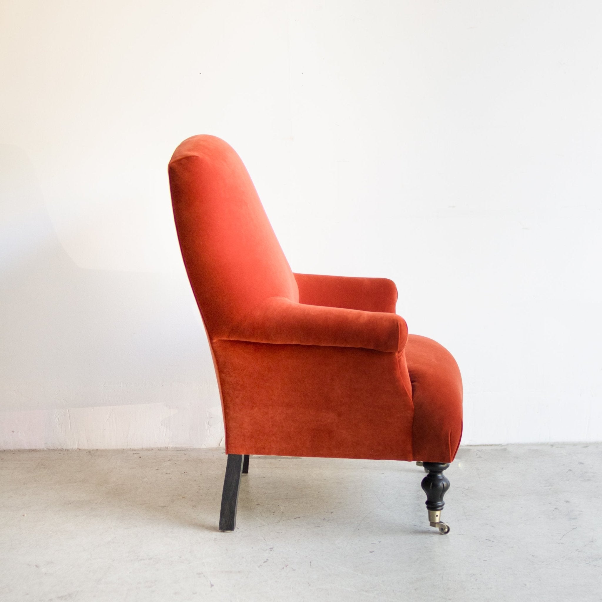 Bellecour Arm Chair | Emile Velvet Burnt Orange - elsie green - Furniture