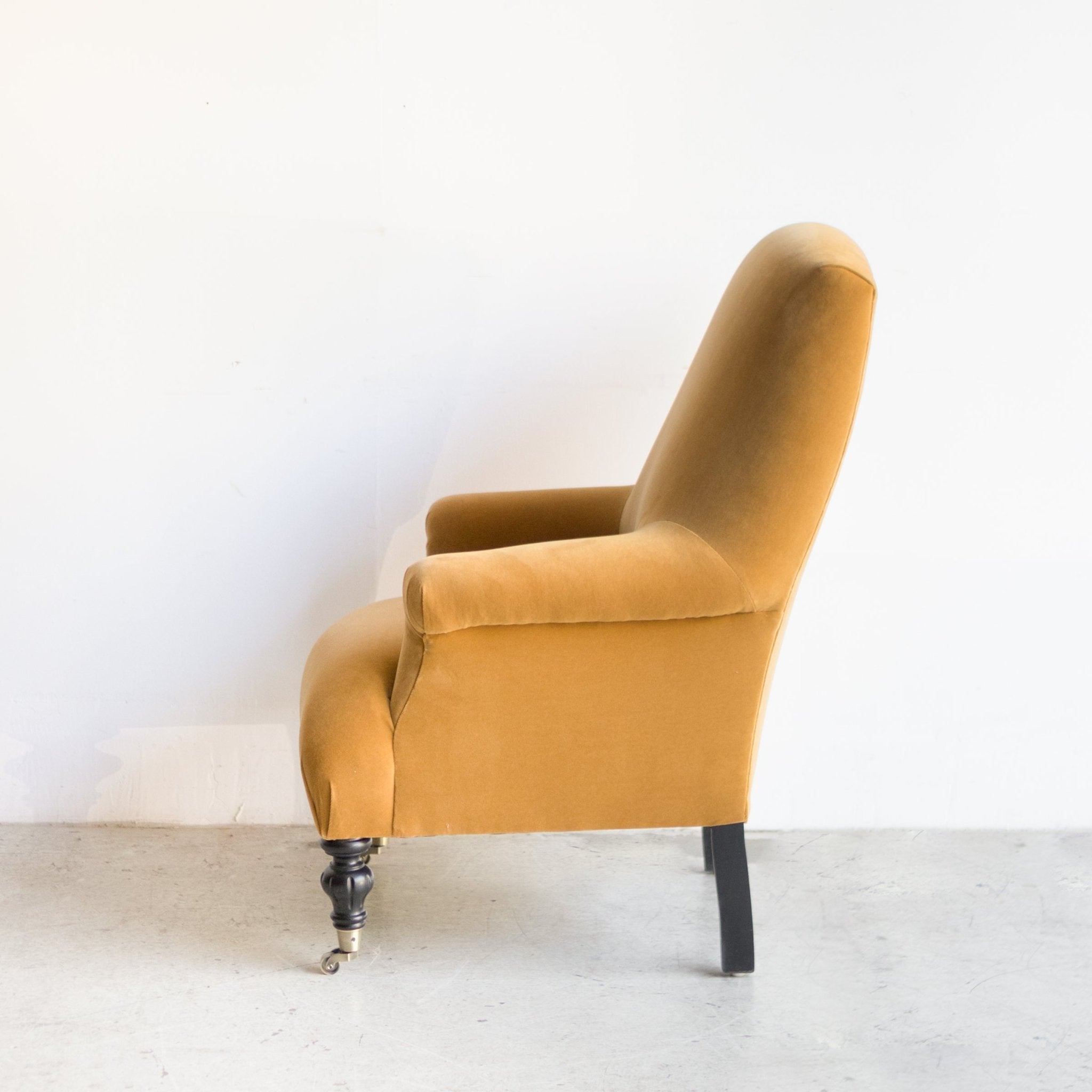 Bellecour Arm Chair | Emile Velvet Caramel - elsie green - Furniture