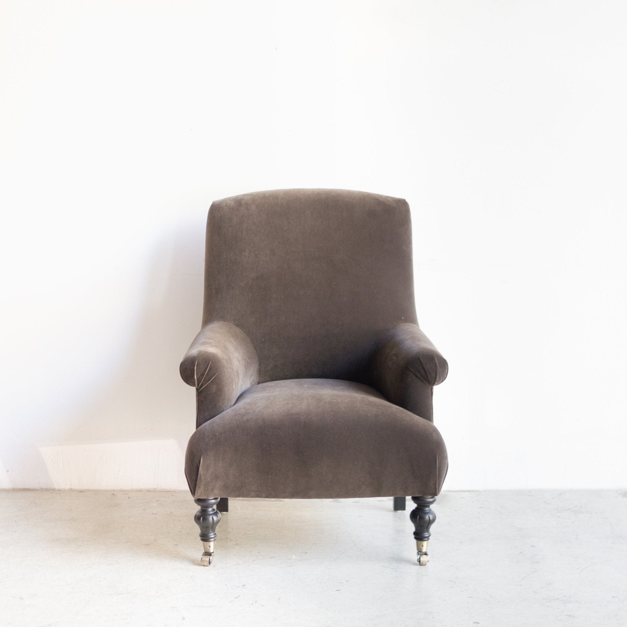 Bellecour Arm Chair | Emile Velvet Chocolate - elsie green - Furniture