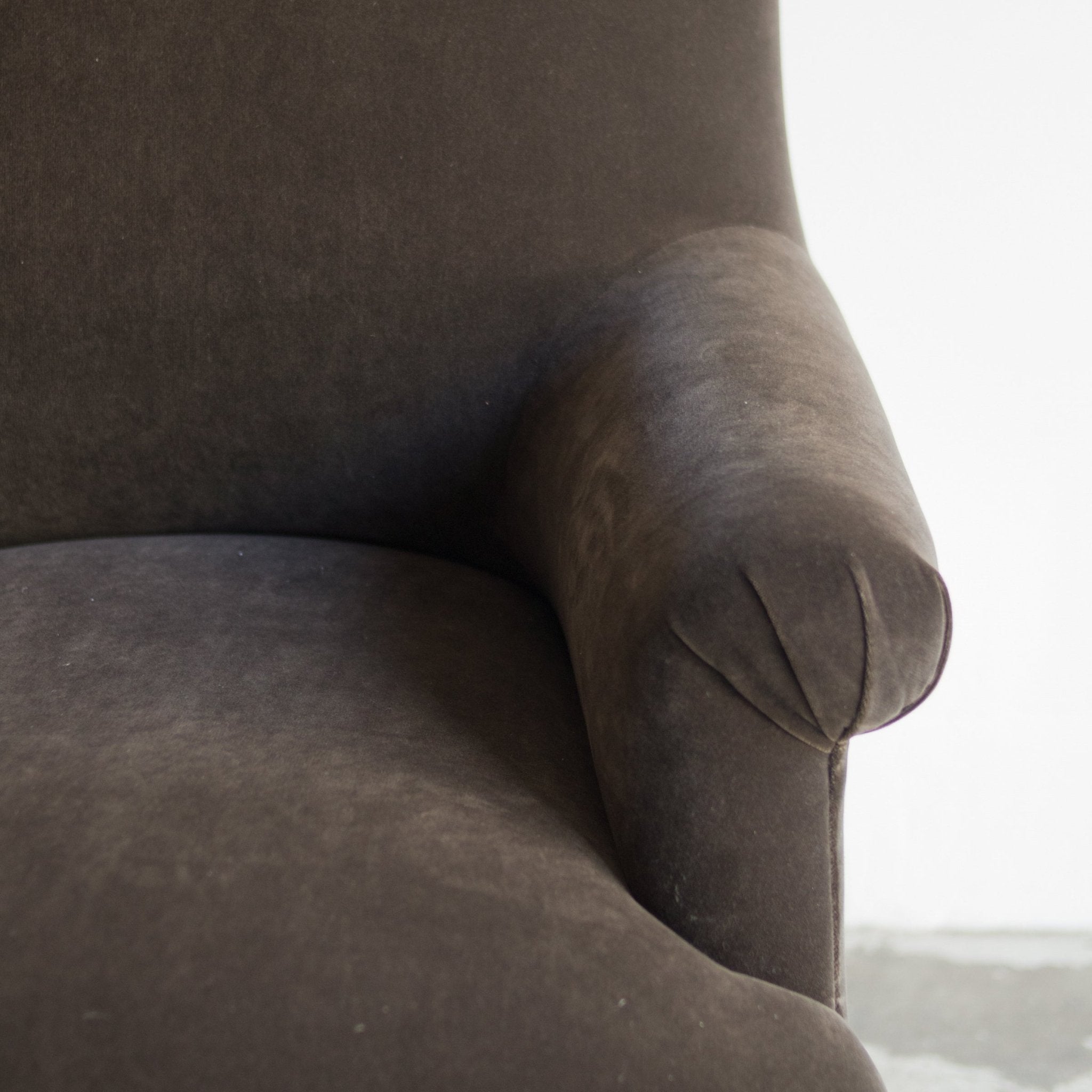 Bellecour Arm Chair | Emile Velvet Chocolate - elsie green - Furniture