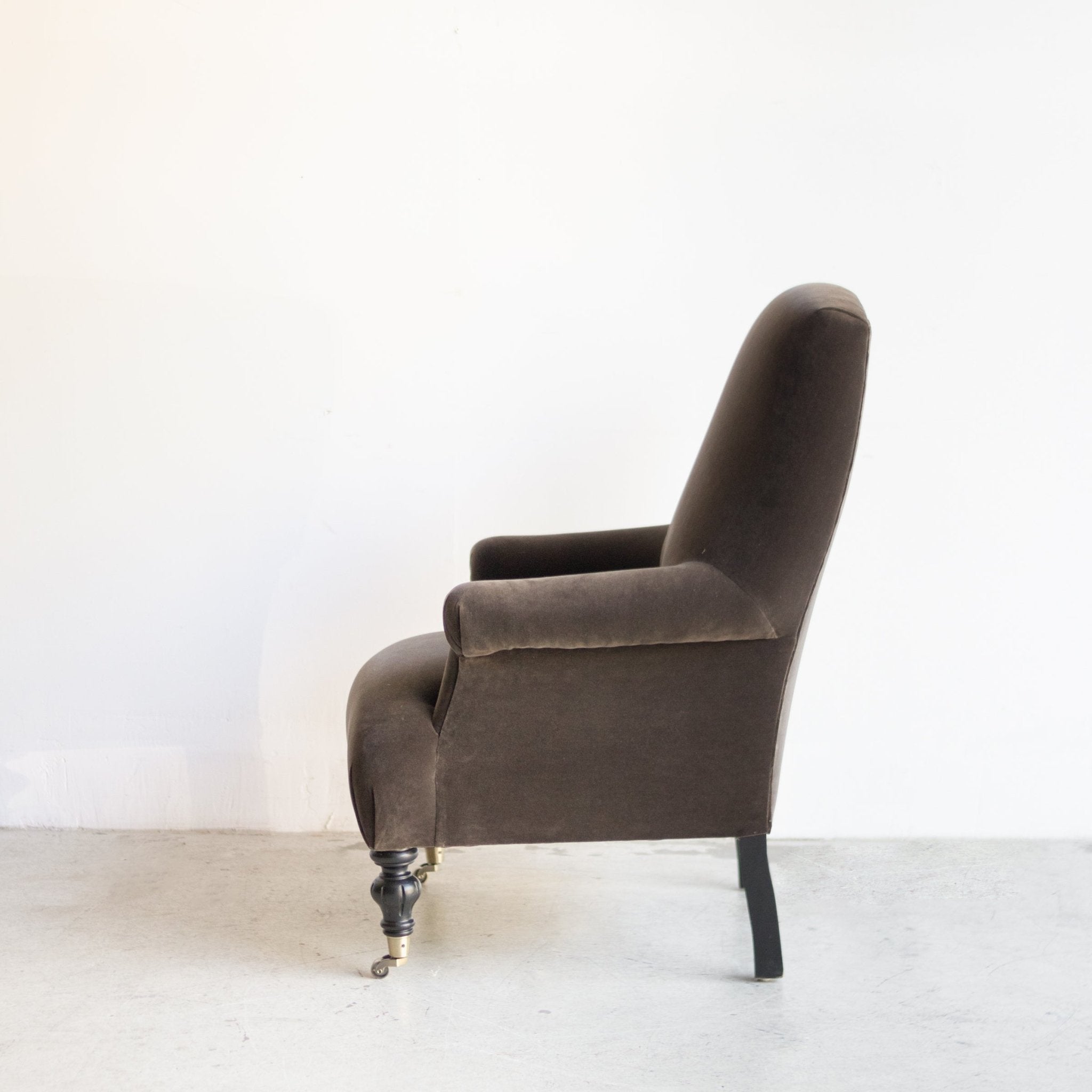 Bellecour Arm Chair | Emile Velvet Chocolate - elsie green - Furniture