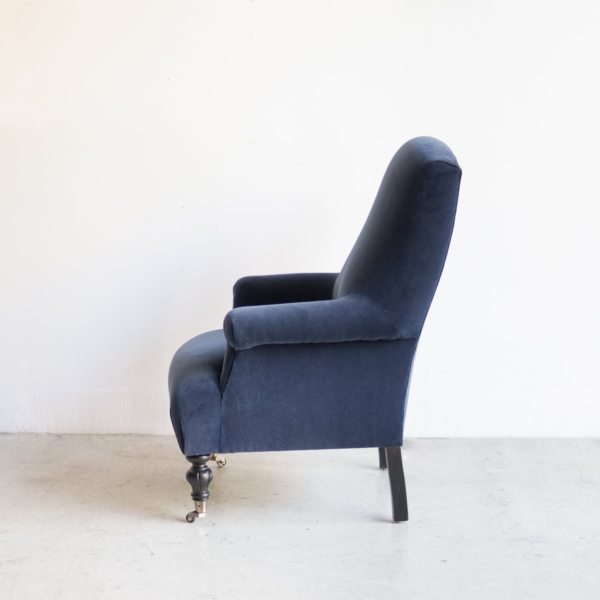 Bellecour Arm Chair | Emile Velvet Navy - elsie green - Furniture