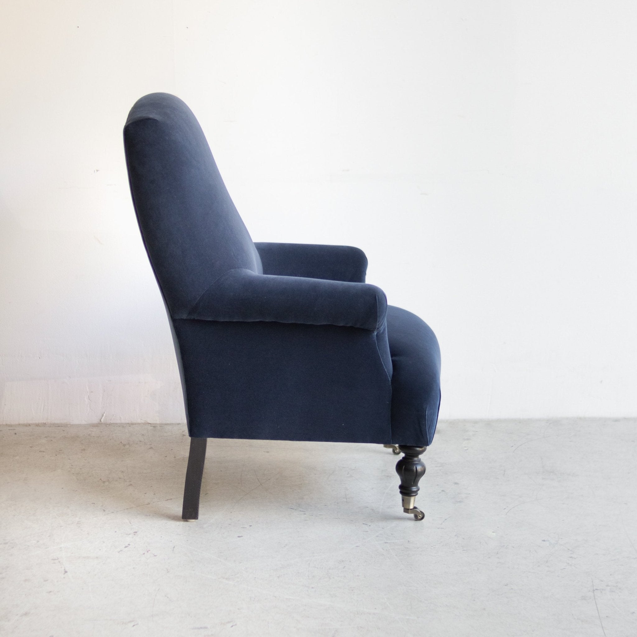 Bellecour Arm Chair | Emile Velvet Navy - elsie green - Furniture