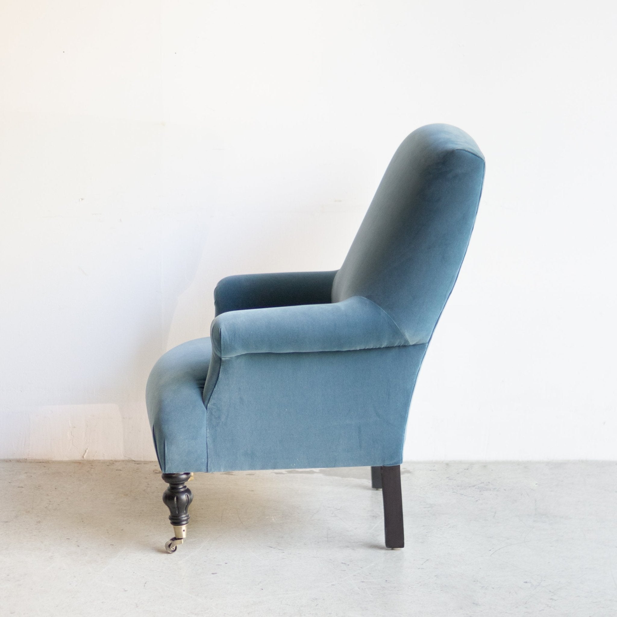 Bellecour Arm Chair | Emile Velvet Sea Blue - elsie green - Furniture