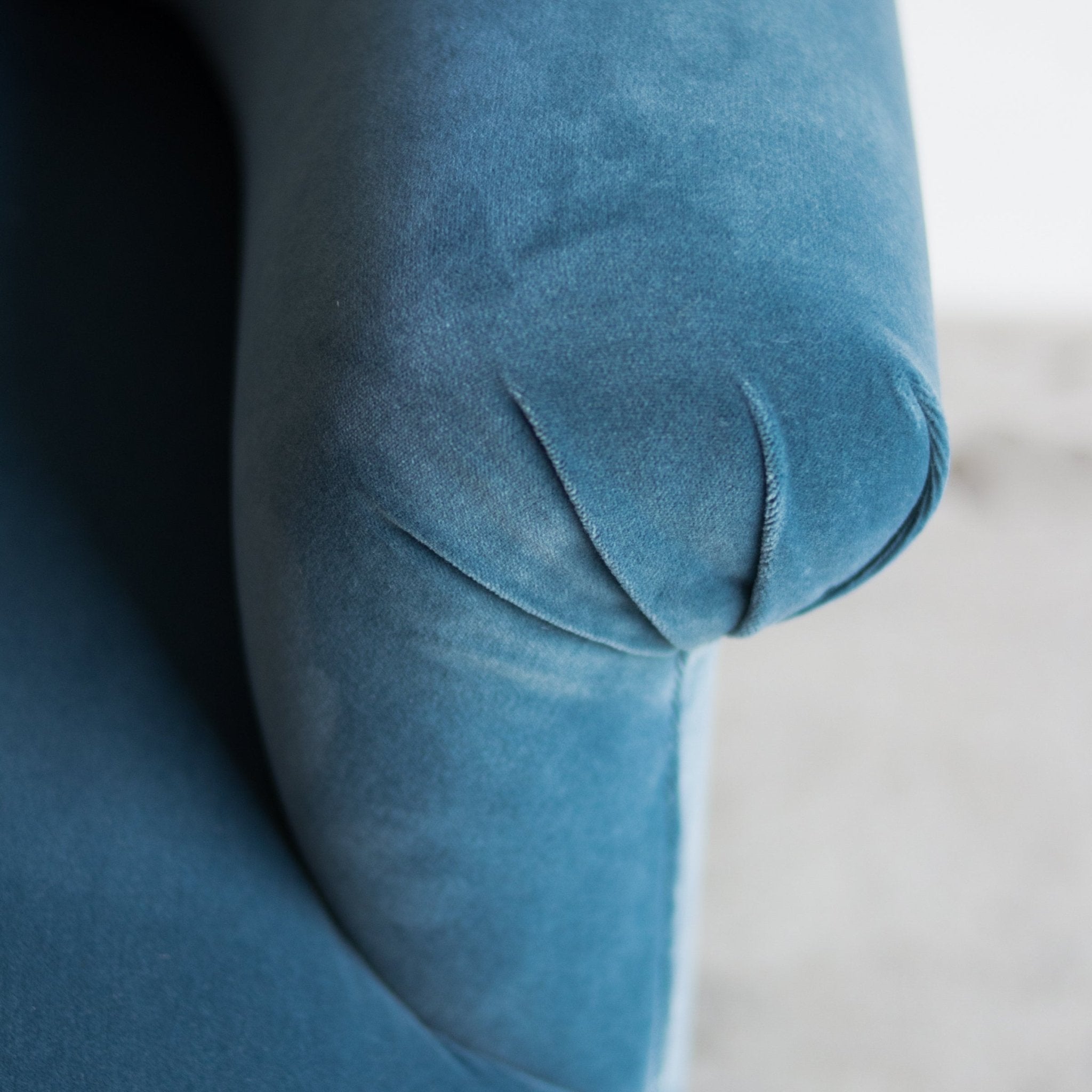 Bellecour Arm Chair | Emile Velvet Sea Blue - elsie green - Furniture