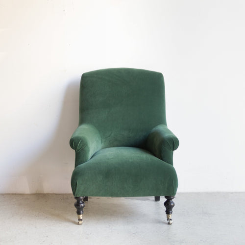 Bellecour Arm Chair and Ottoman Furniture elsie green