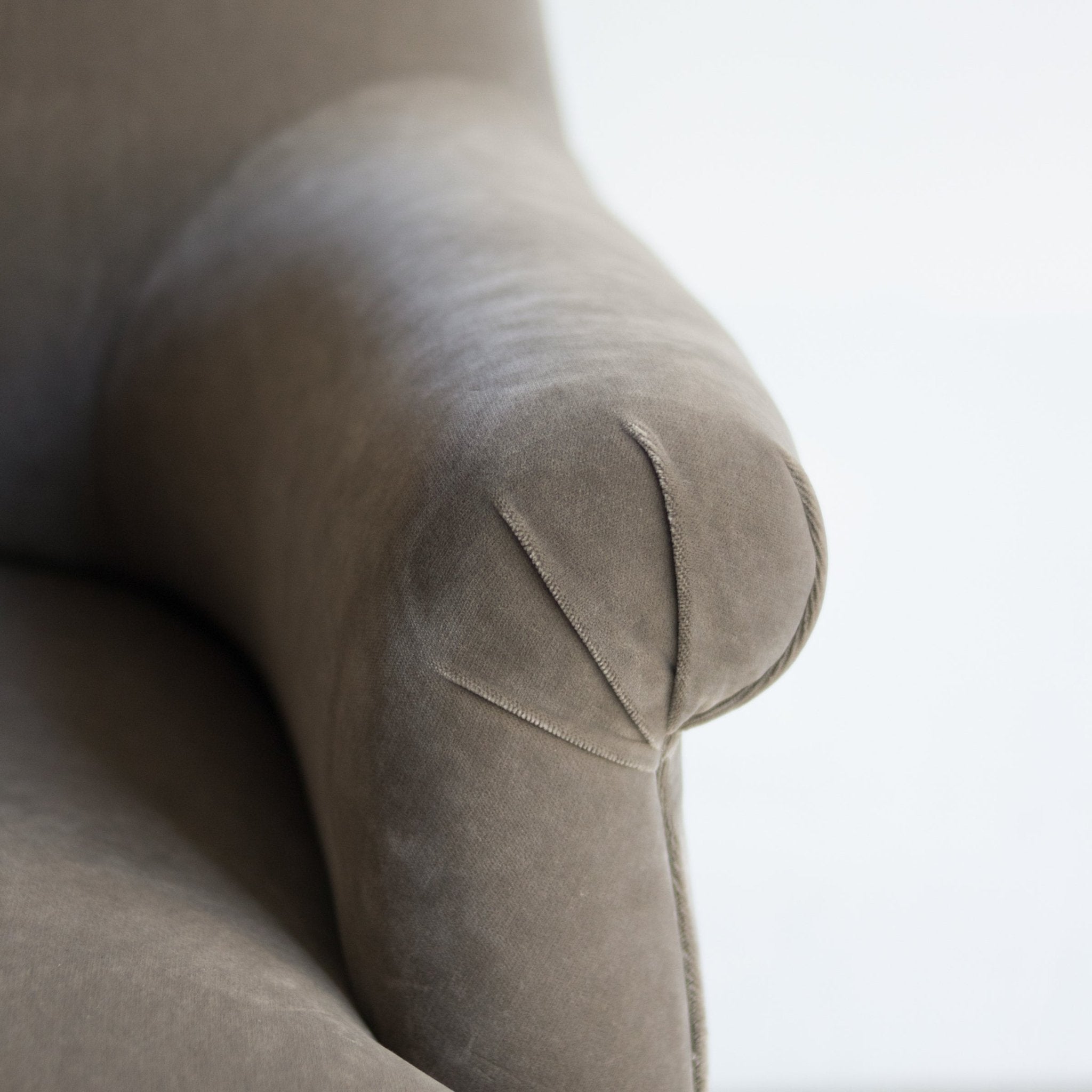 Bellecour Arm Chair | Emile Velvet Stone - elsie green - Furniture