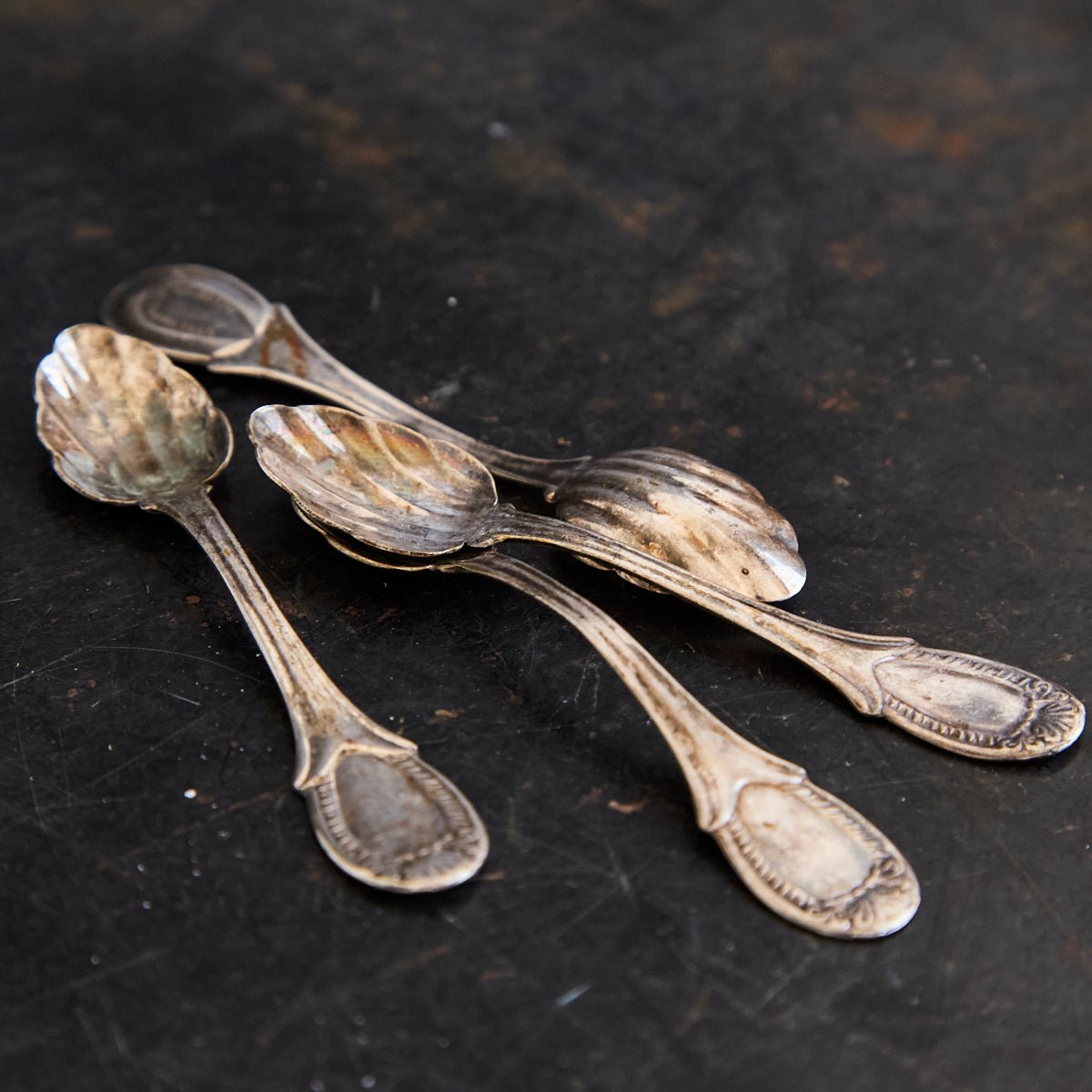 Bellini Prata Shell Salt Spoon Set of 4 | The Patrick Orbe Collection - elsie green - the french kitchen