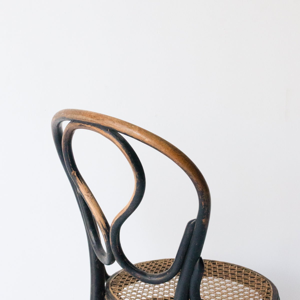 Bentwood Stool with Cane Seat - elsie green - furniture