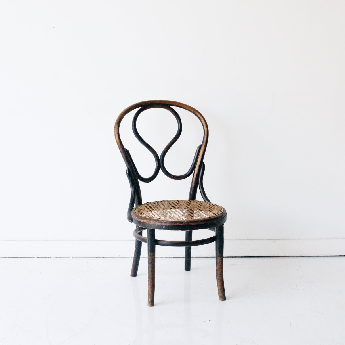 Bentwood Stool with Cane Seat - elsie green - furniture
