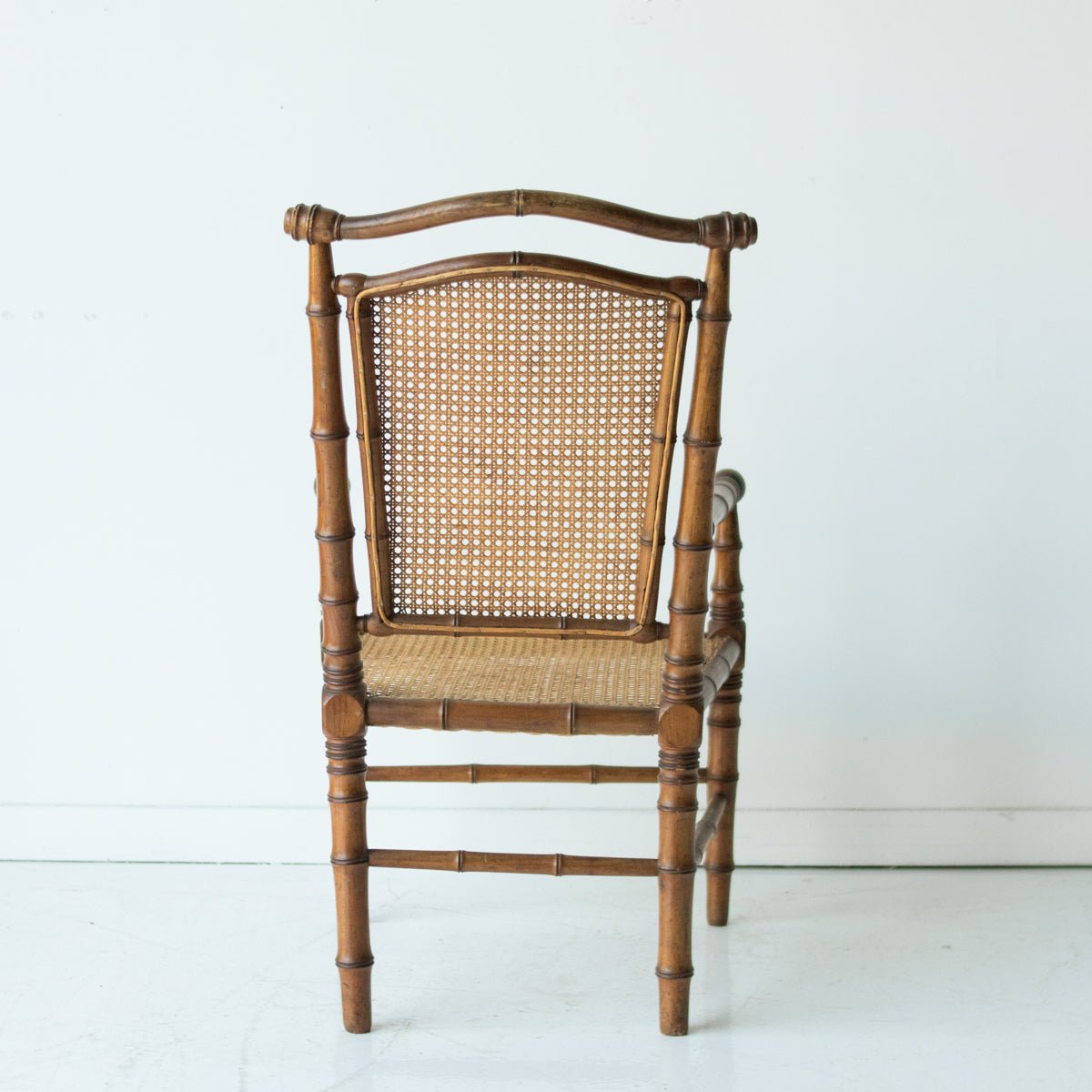 Birds - eye Cane Bamboo Arm Chair - elsie green - furniture