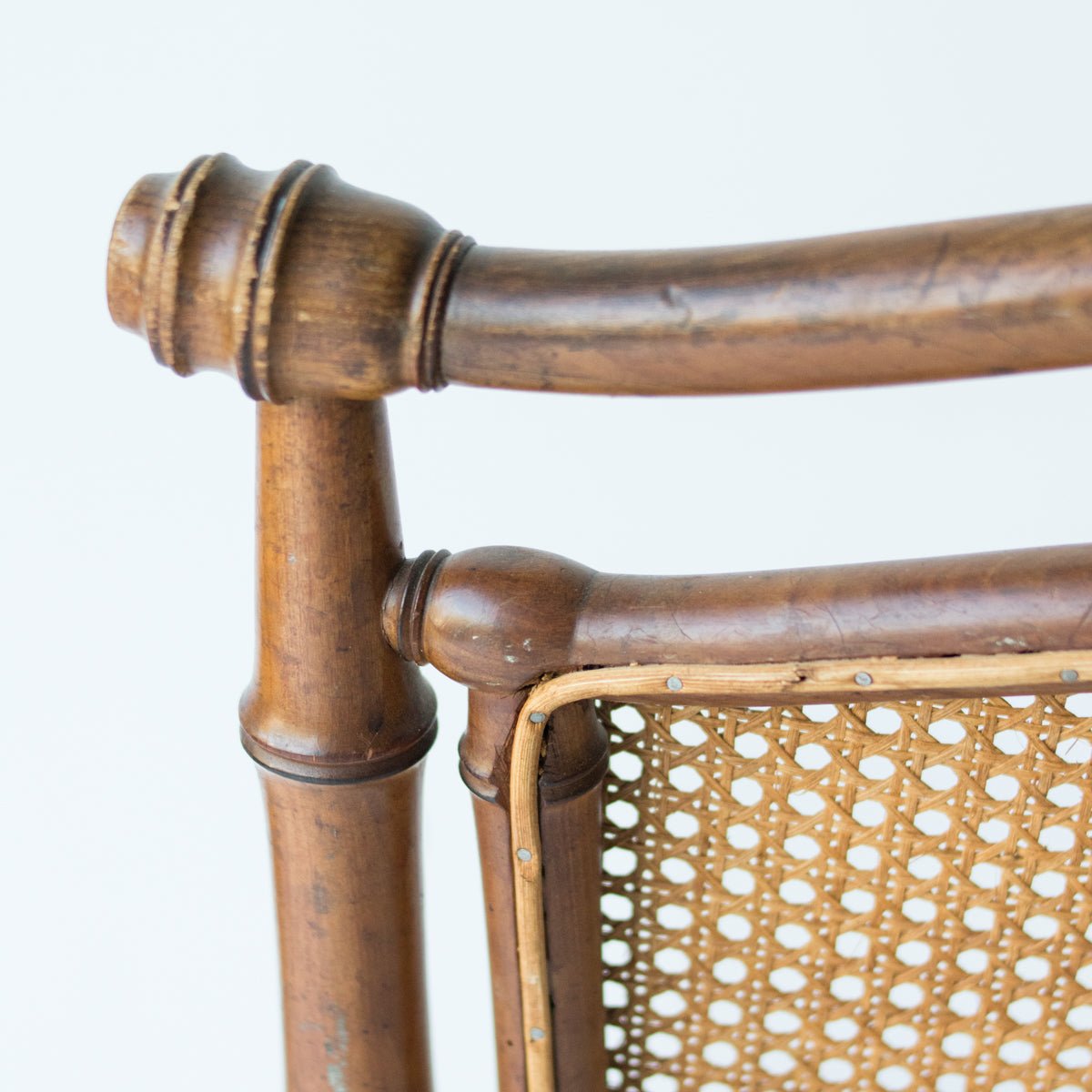 Birds - eye Cane Bamboo Arm Chair - elsie green - furniture