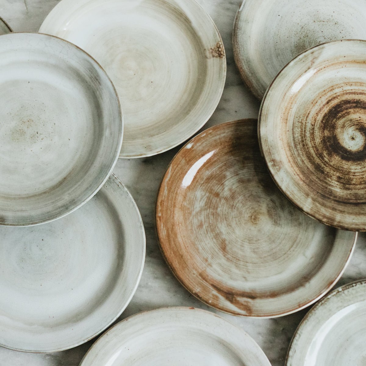 Black Clay Dinner Plate | Jacques Pouchain Dieulefit Set of 12 - elsie green - the french kitchen