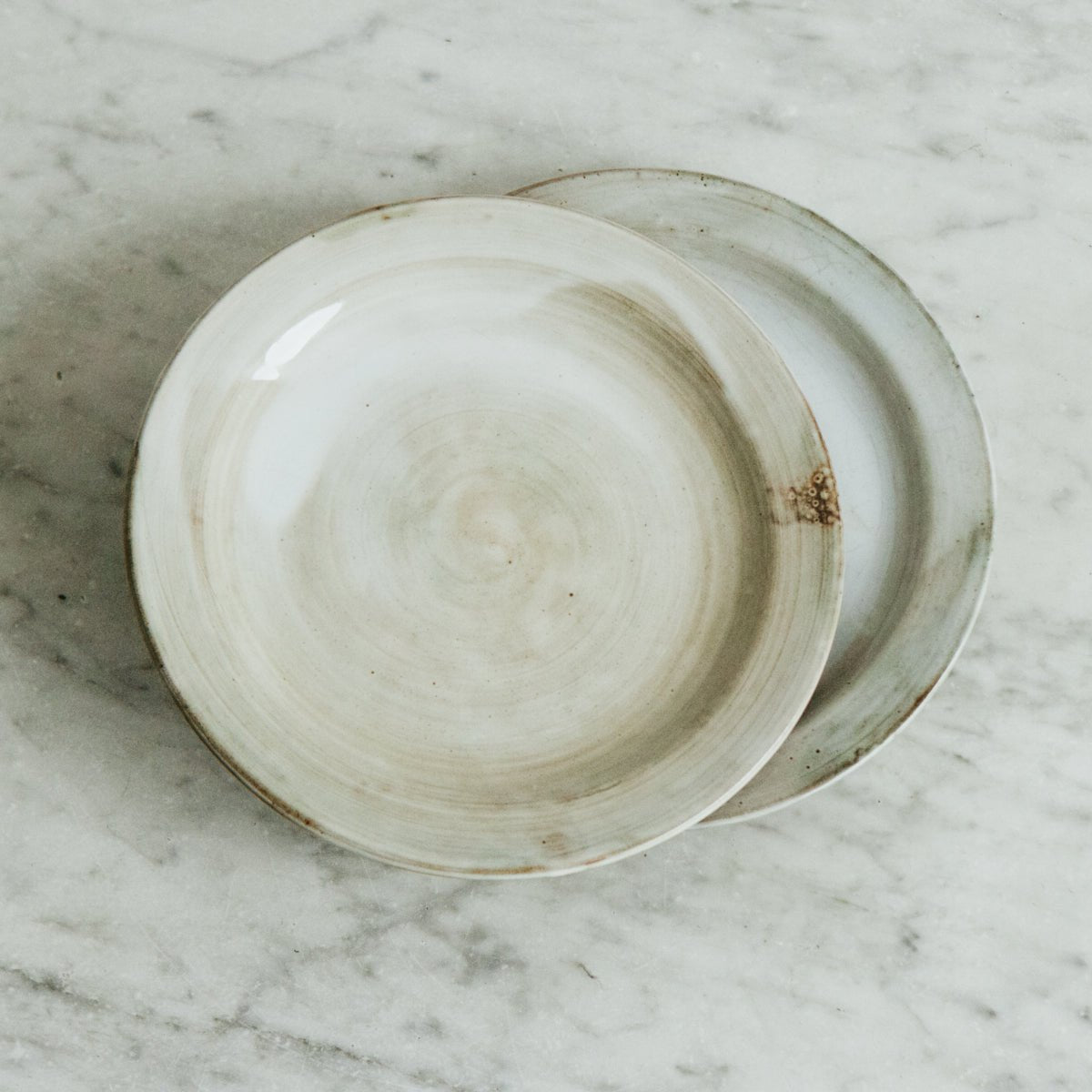 Black Clay Dinner Plate | Jacques Pouchain Dieulefit Set of 12 - elsie green - the french kitchen